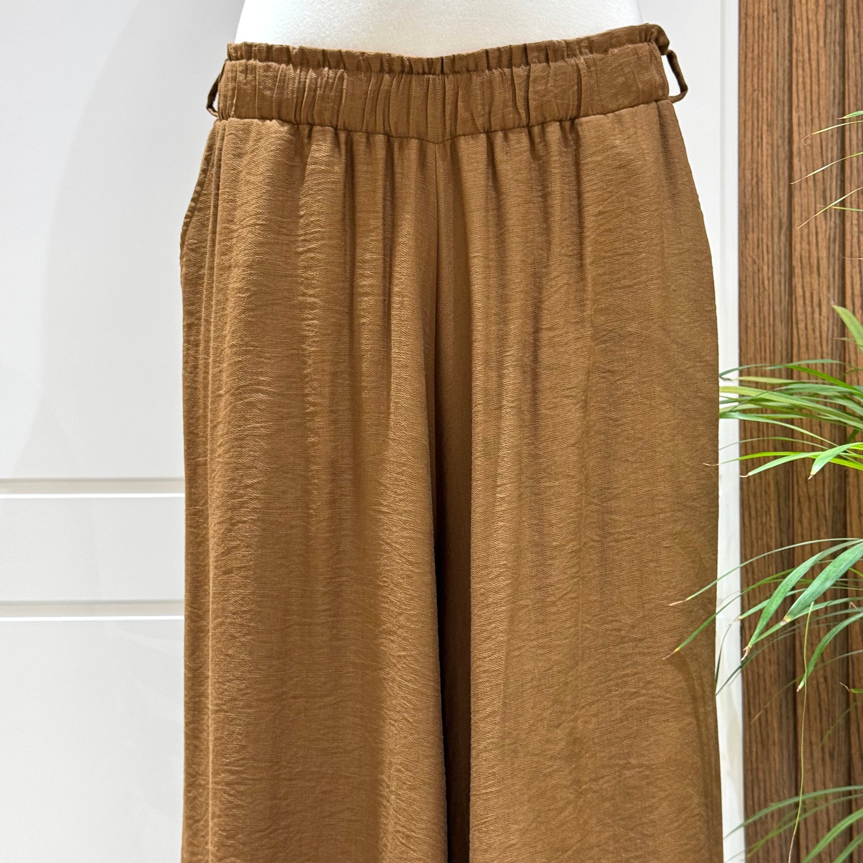 Trousers-Spanish Linen-Brown
