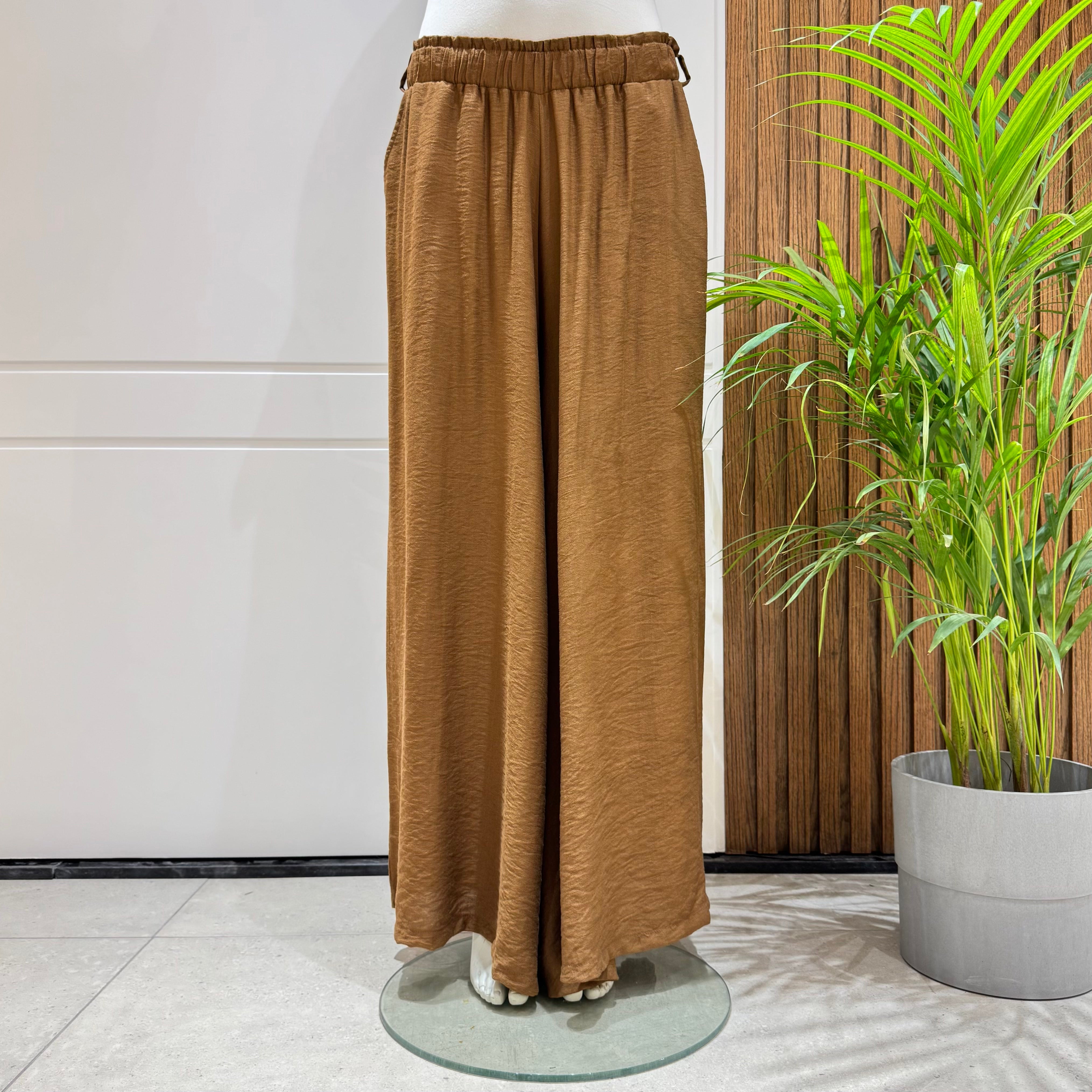 Trousers-Spanish Linen-Brown