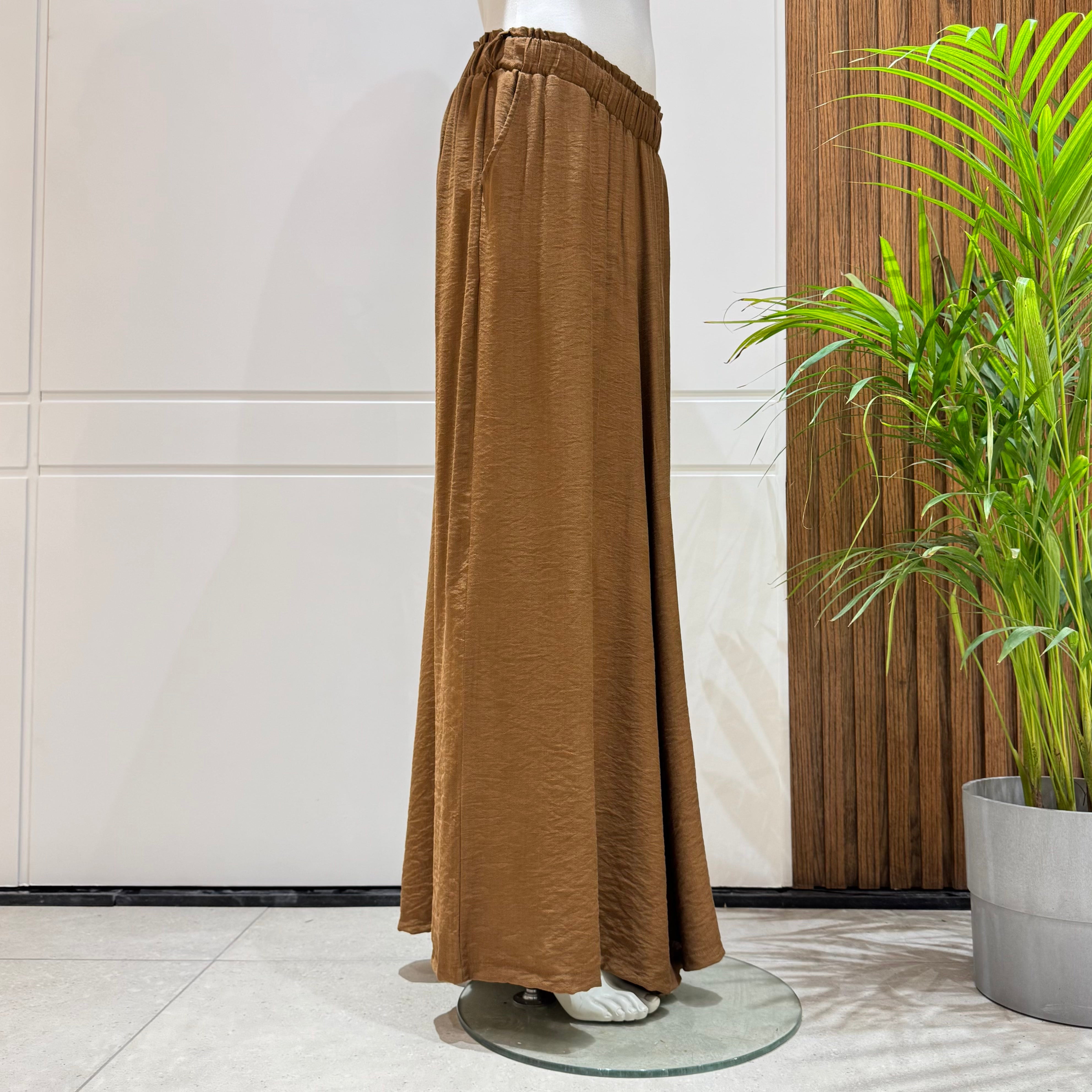 Trousers-Spanish Linen-Brown