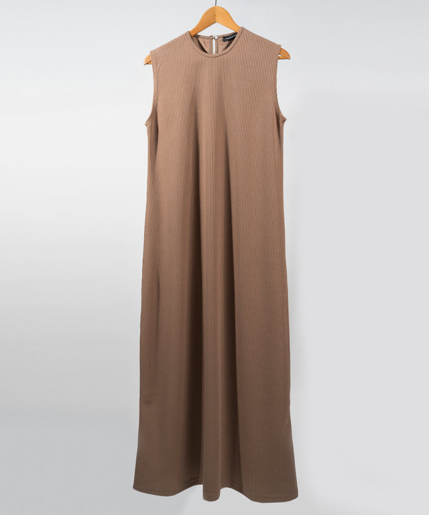 Dress-Rib Knit-CAFEE