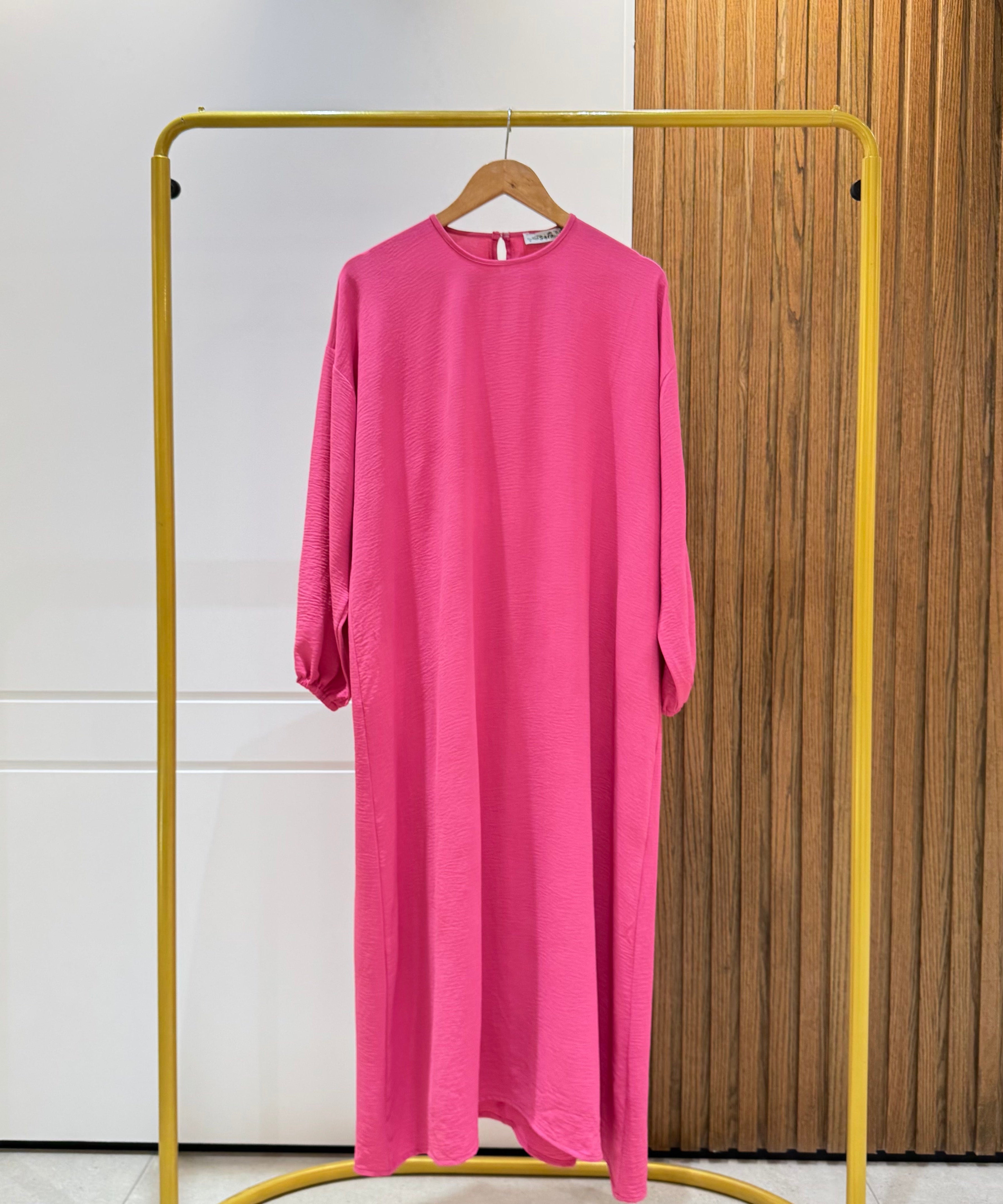 Abaya (Girls)-Cotton Viscose-Fuchsia