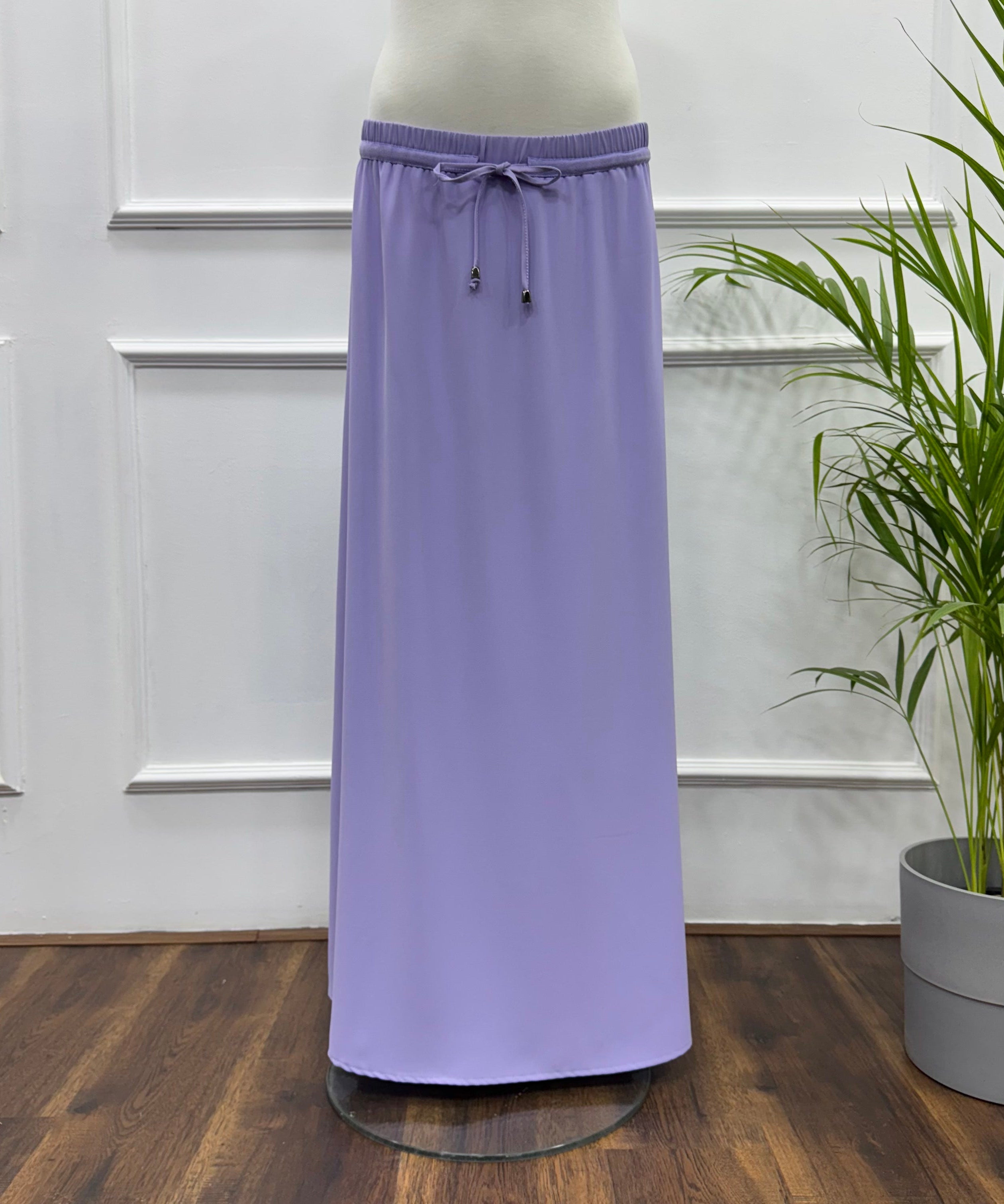 Maxi Skirt-Linen-Lavander