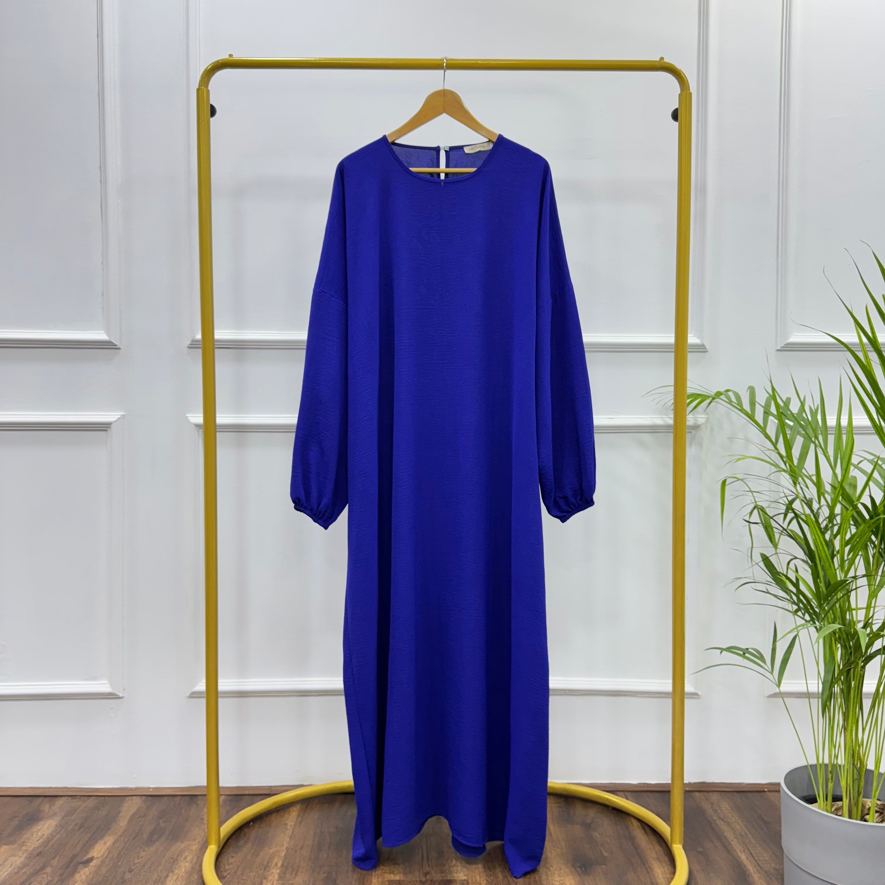 Abaya-Cotton Viscose-Blue