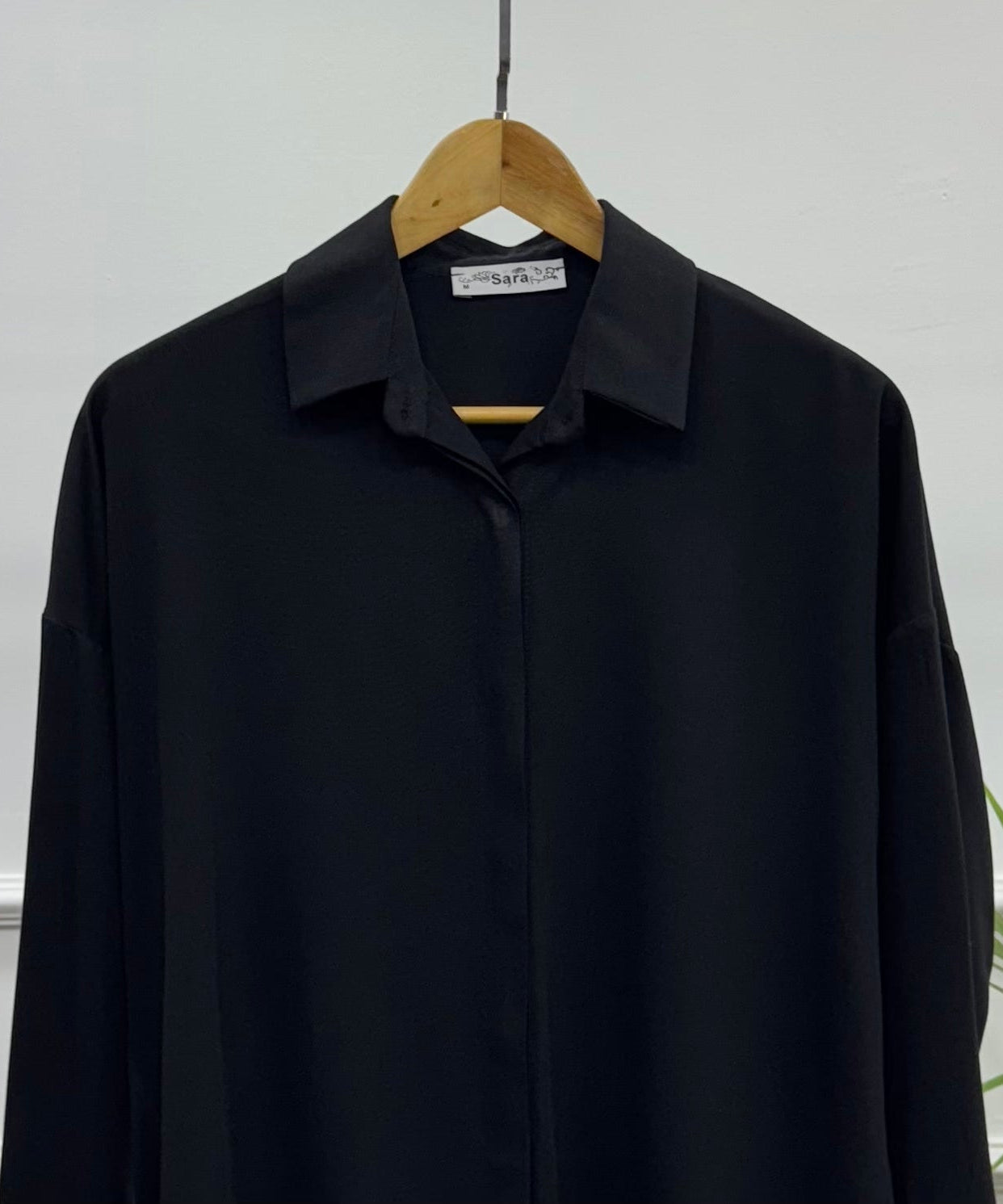 Casual Shirt-Viscose Rayon-Black