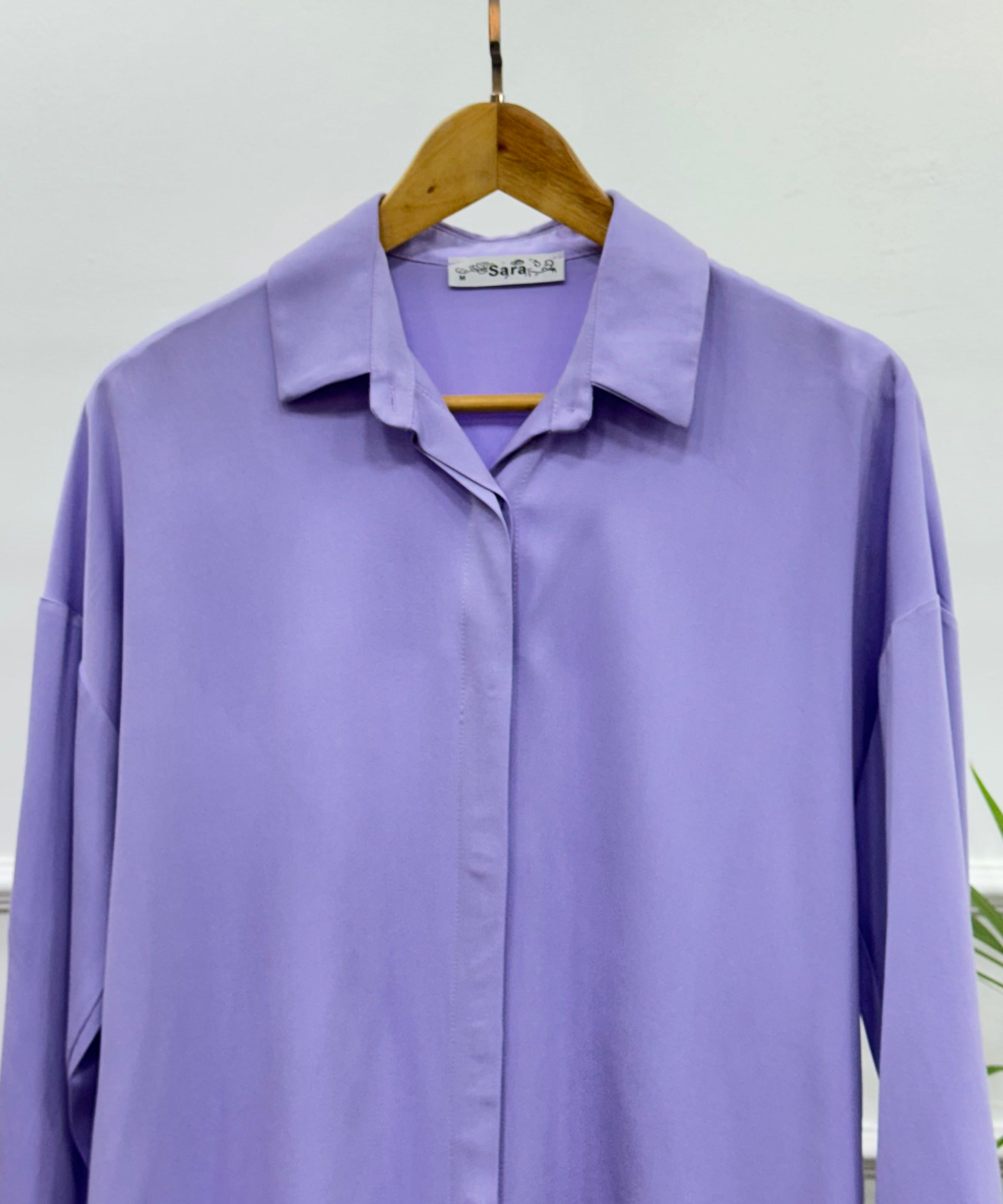 Casual Shirt-Viscose Rayon-Lavander