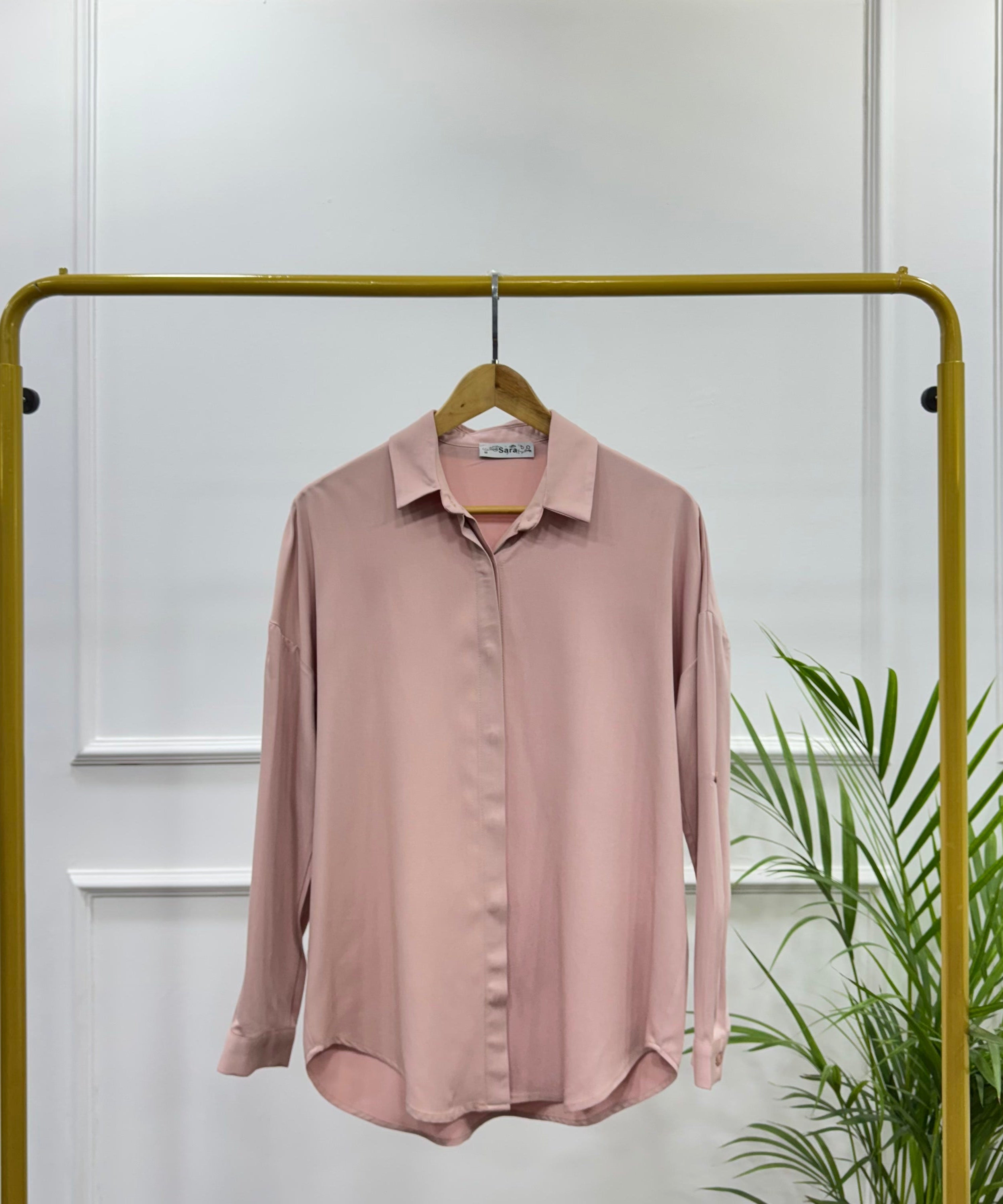 Casual Shirt-Viscose Rayon-Rose