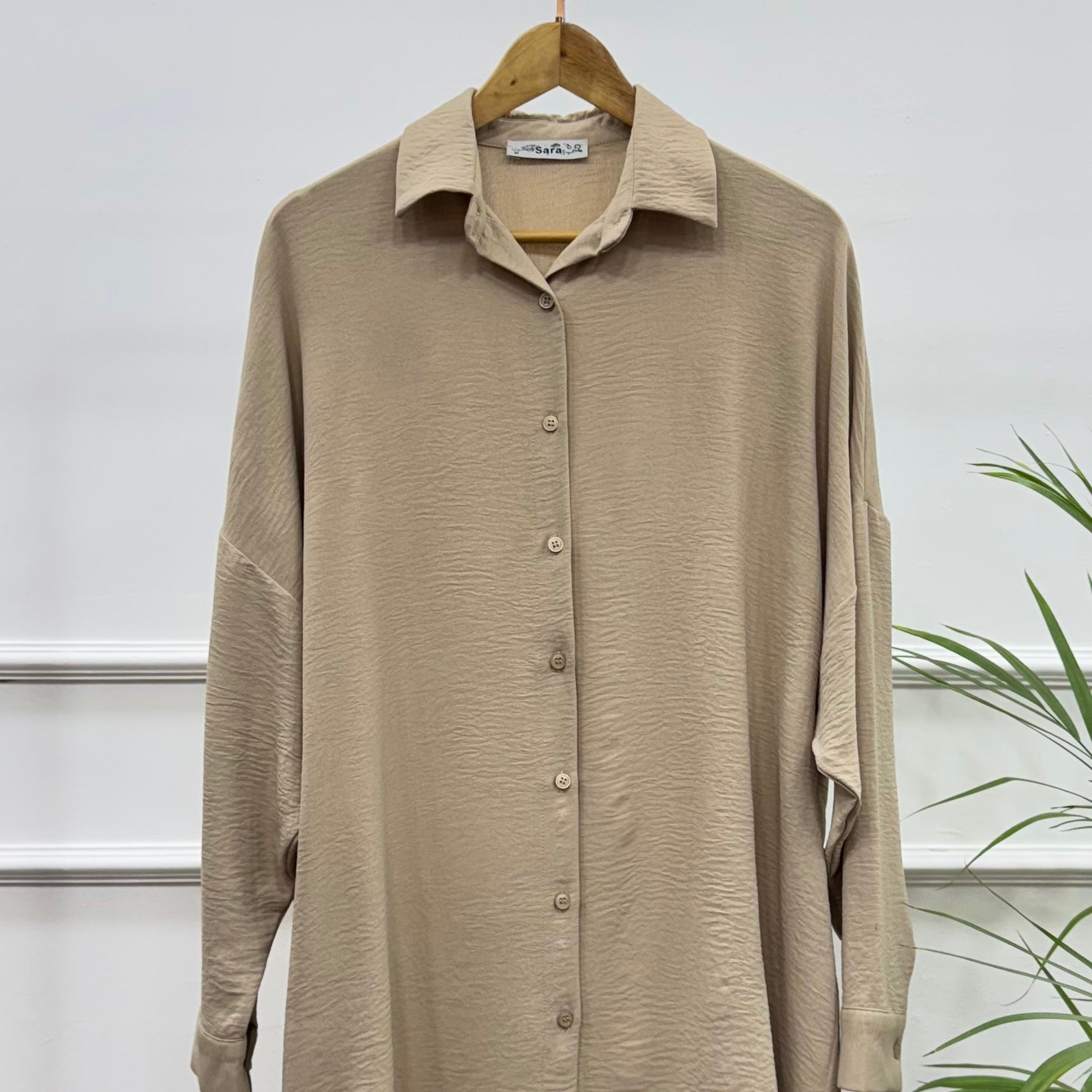 High-low Tunic-Cotton Viscose-Cafee