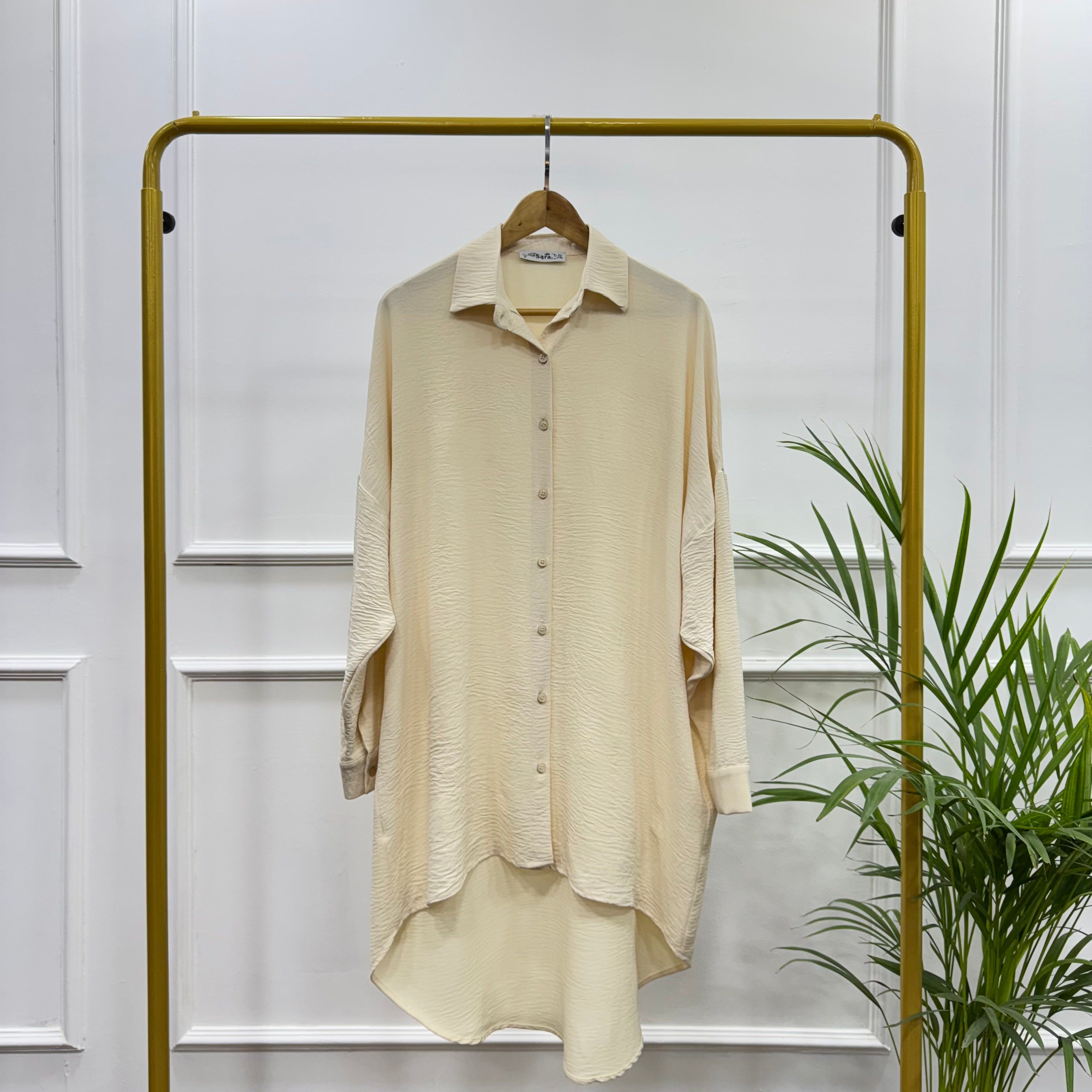 High-low Tunic-Cotton Viscose-L.BEIGE
