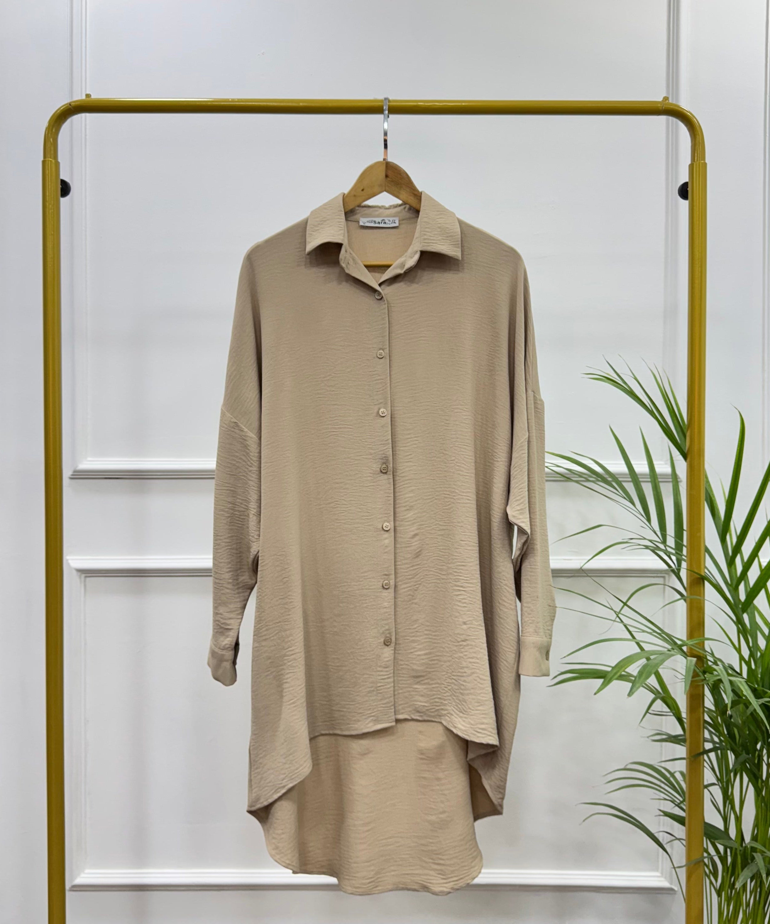 High-low Tunic-Cotton Viscose-Cafee