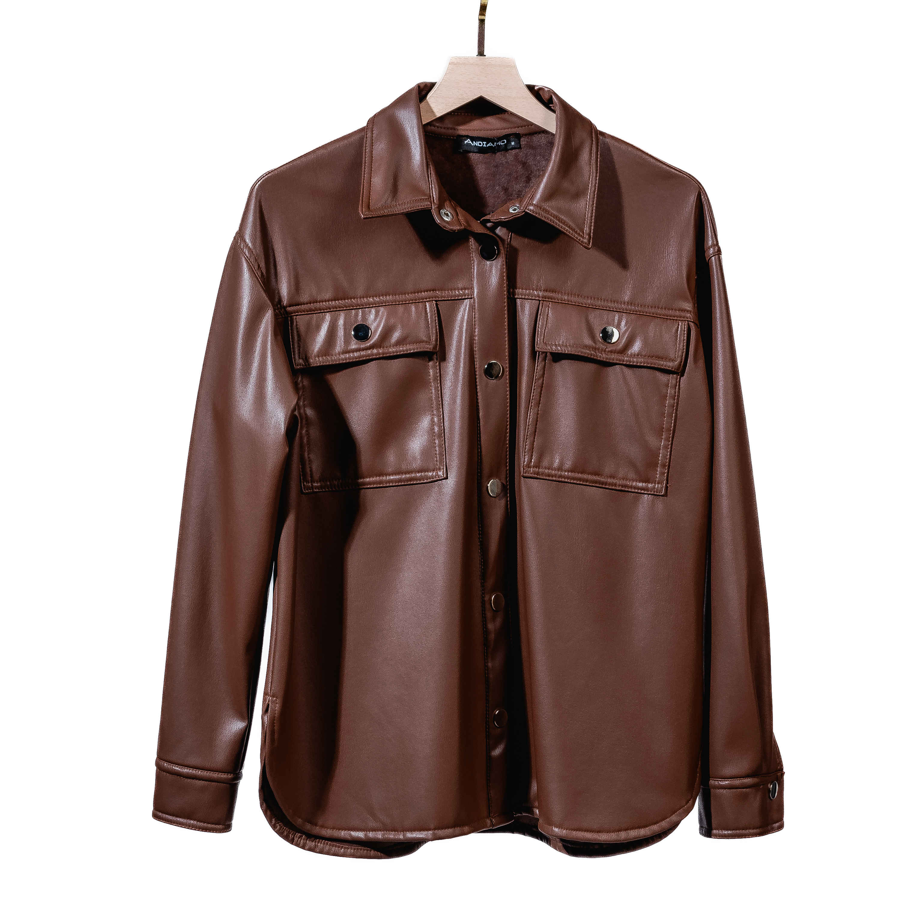 Shirt-Leather-BROWN