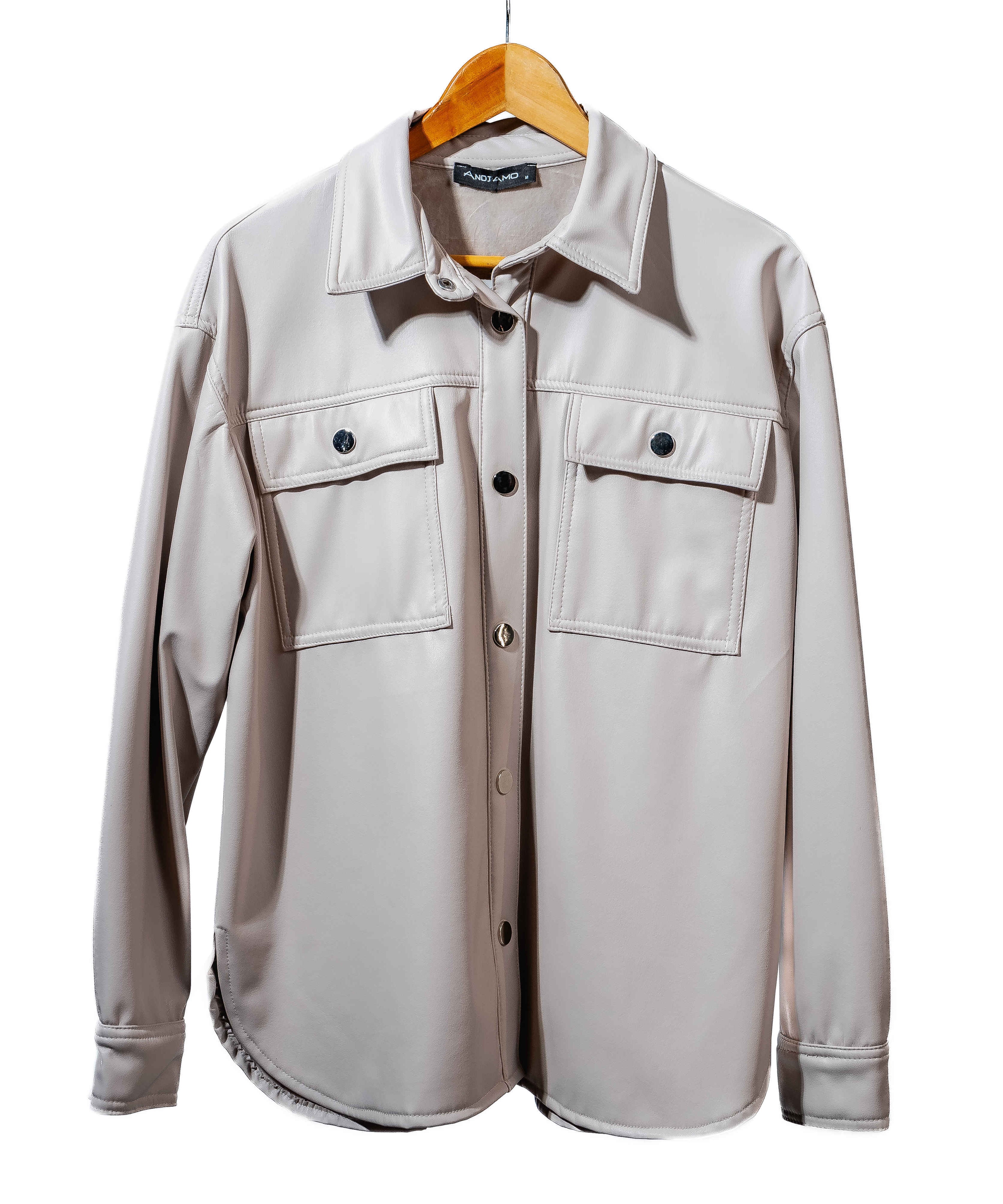 Shirt-Leather-BEIGE