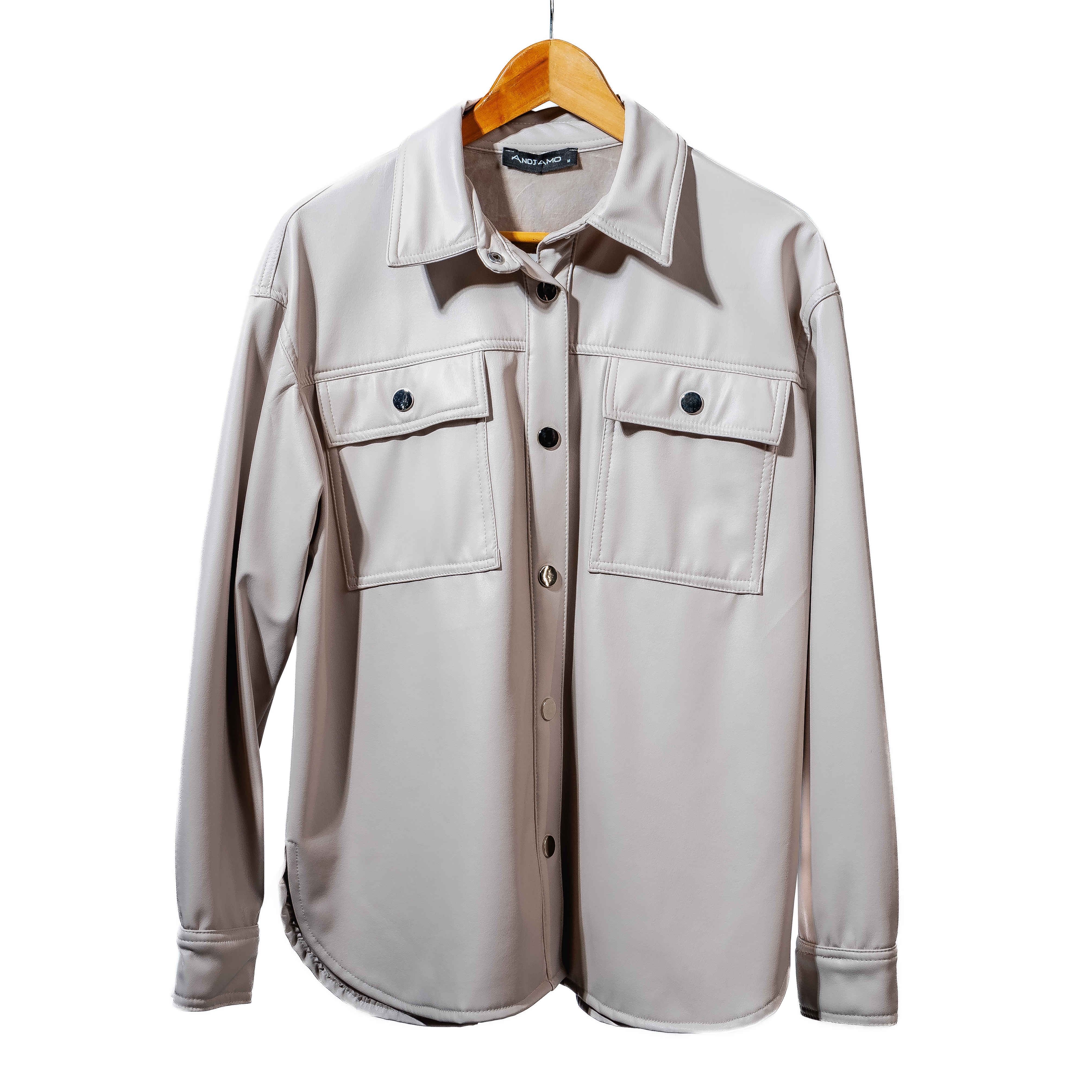 Shirt-Leather-BEIGE