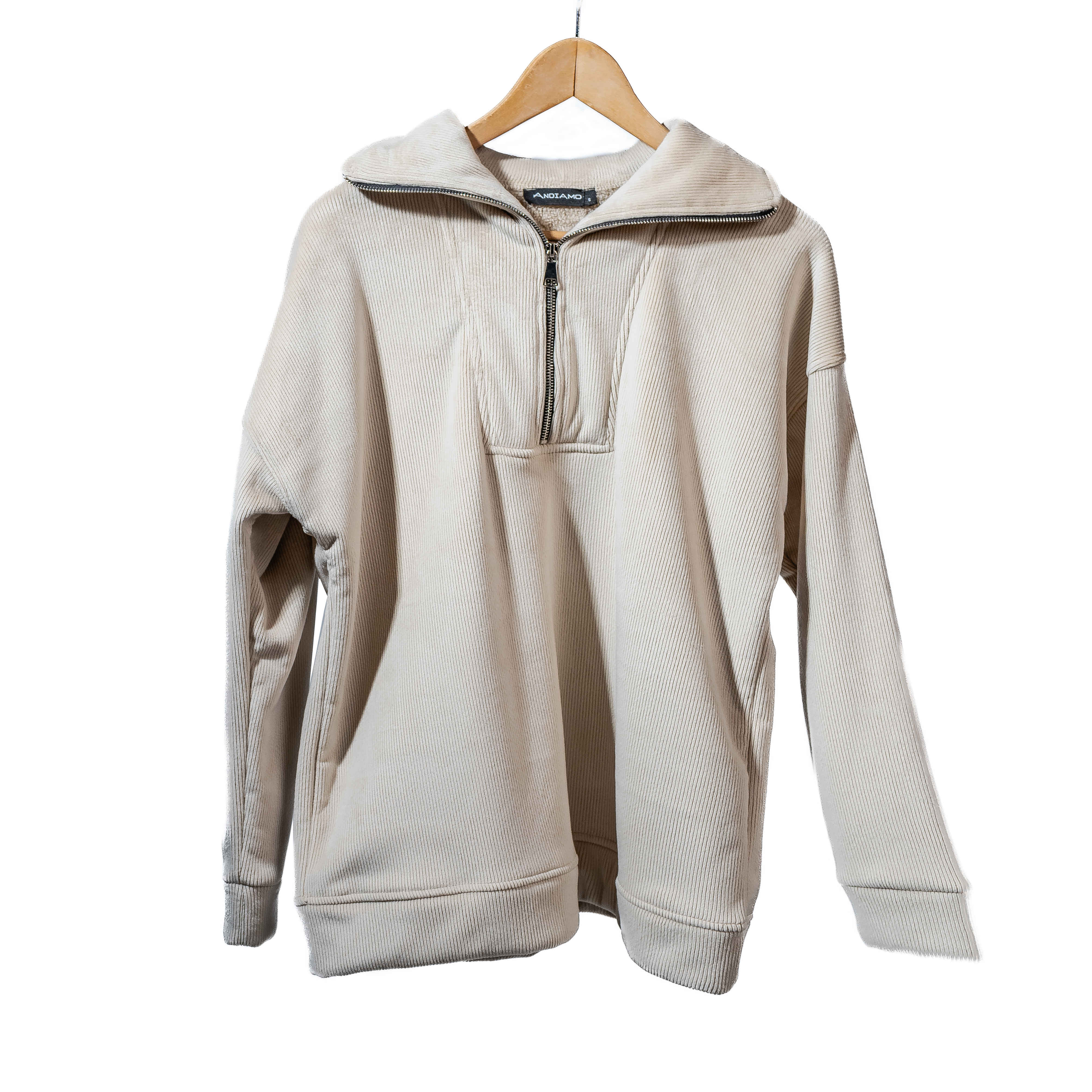 Sweatshirt-Velvet-BEIGE