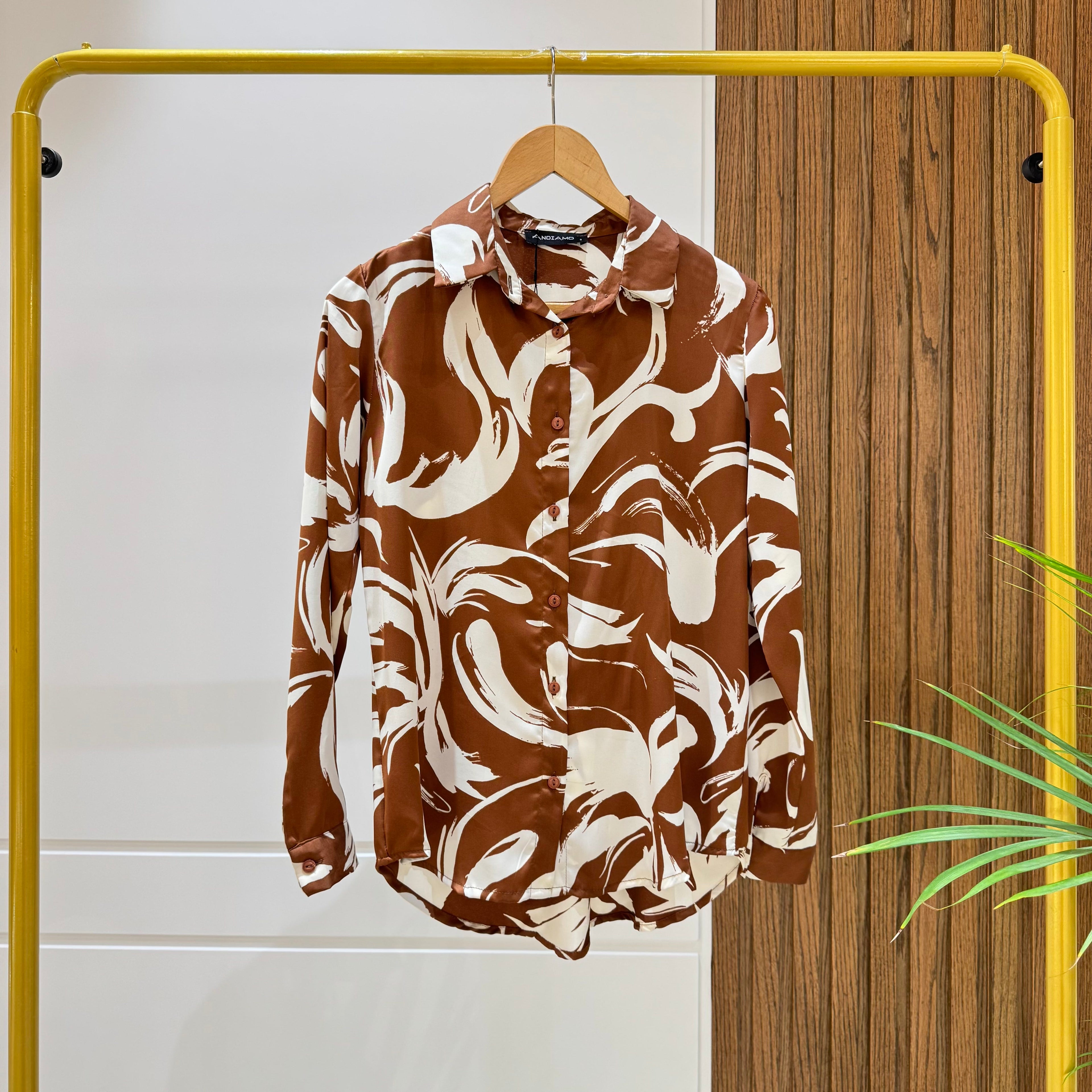 Shirt-satin