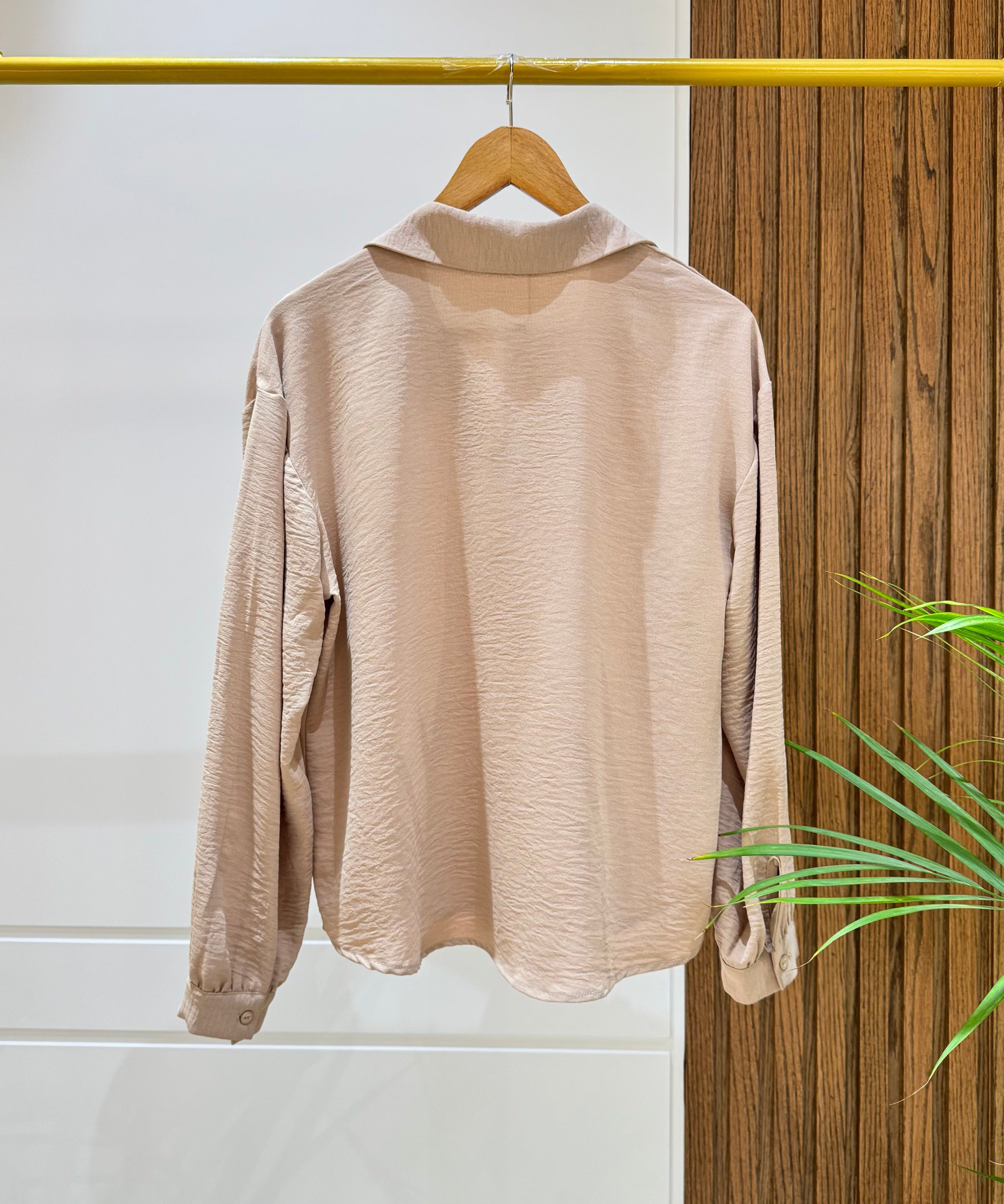 Blouse-Cotton Viscose-BEIGE