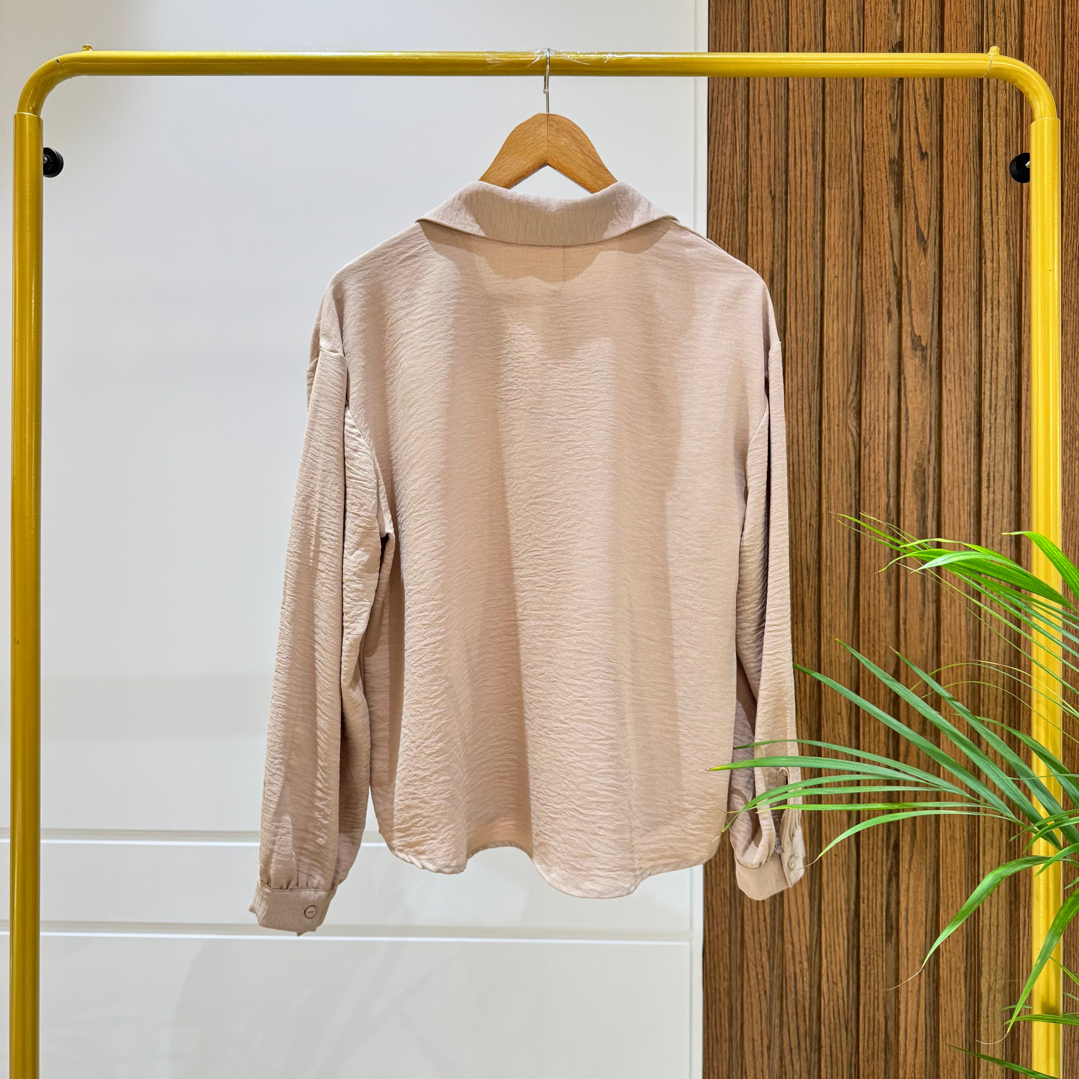 Blouse-Cotton Viscose-BEIGE