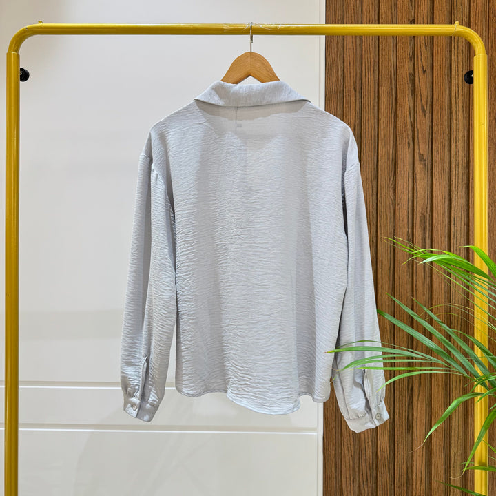 Blouse-Cotton Viscose-GRAY