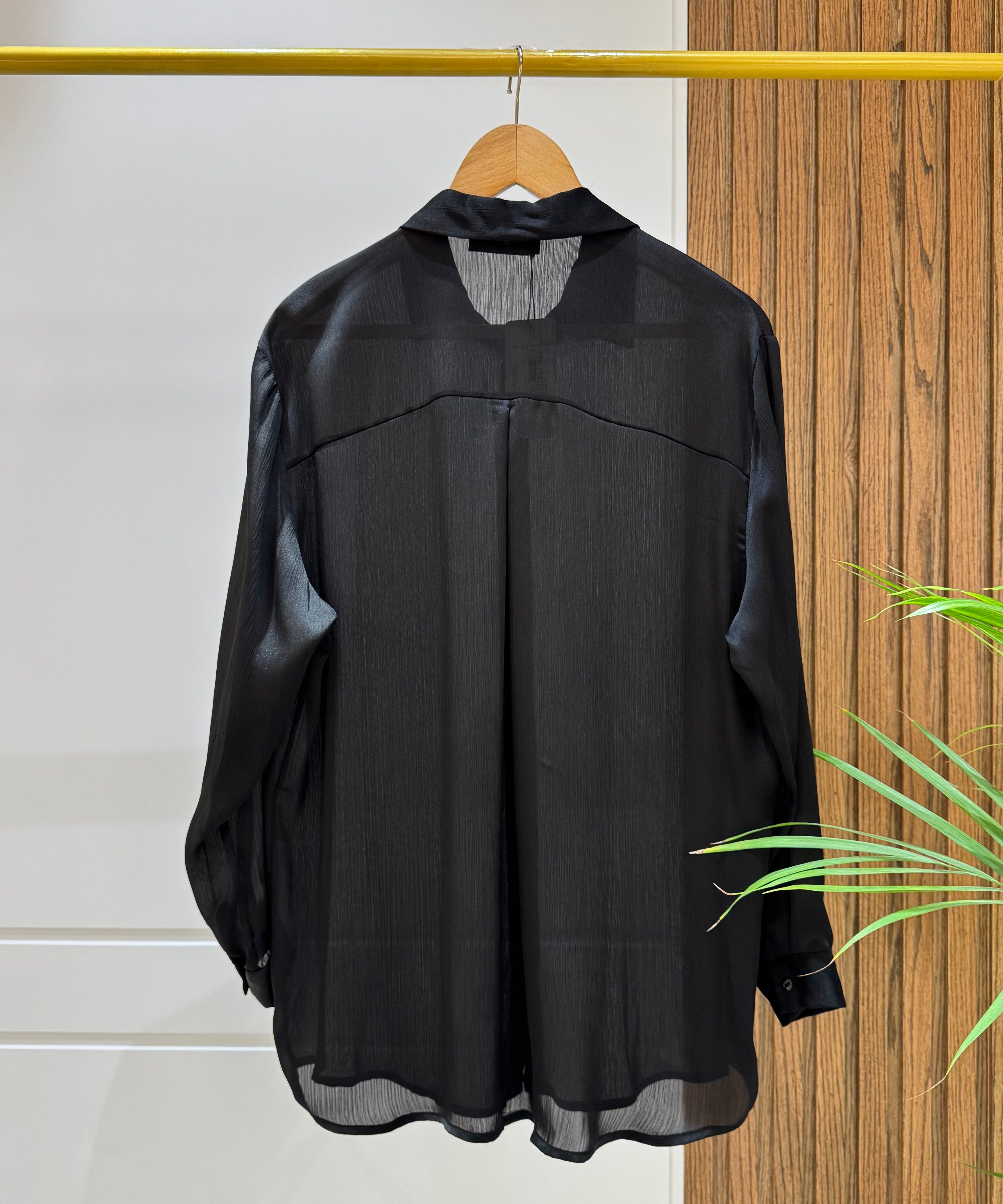 Shirt-satin-BLACK