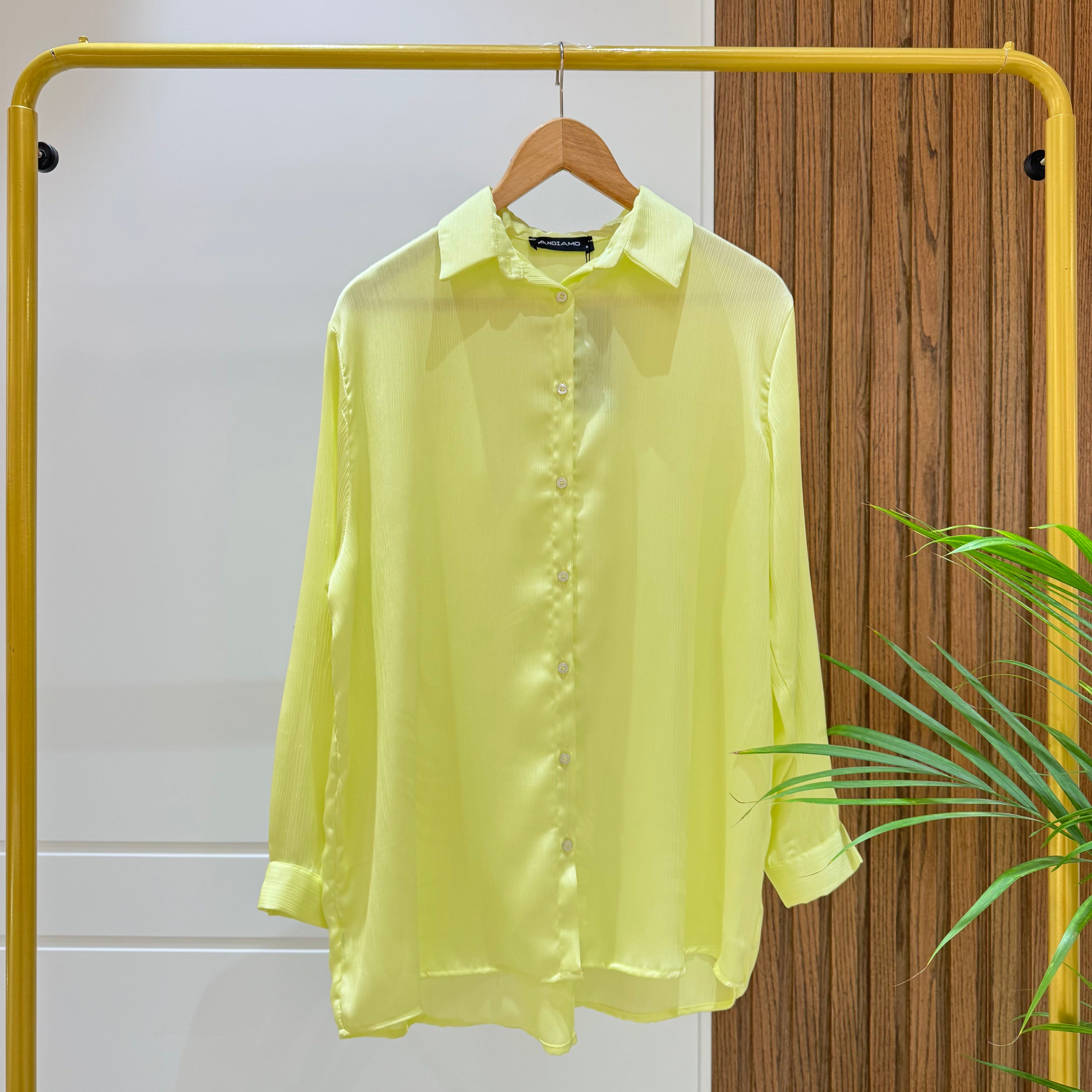 Shirt-satin-LEMON