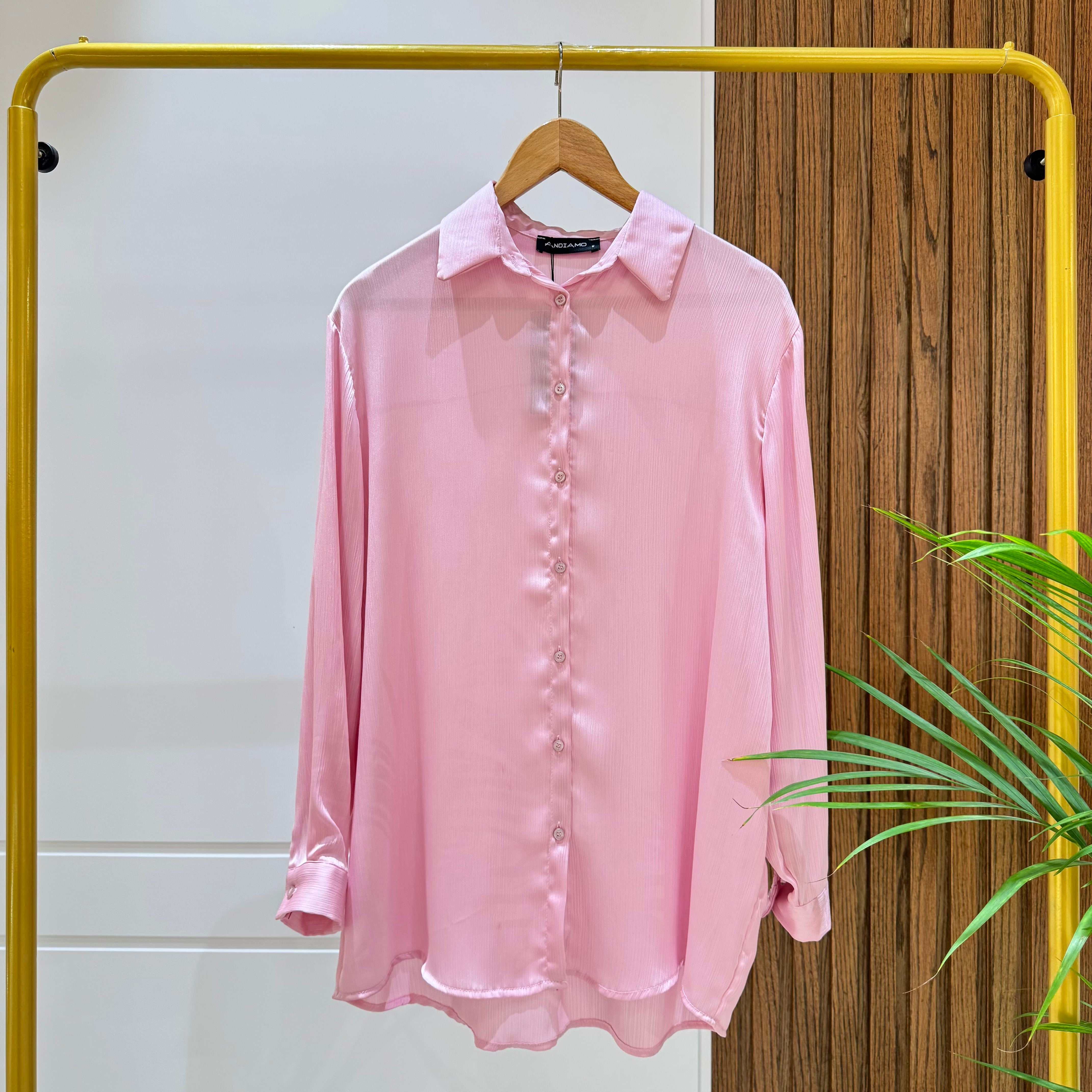 Shirt-satin-ROSE