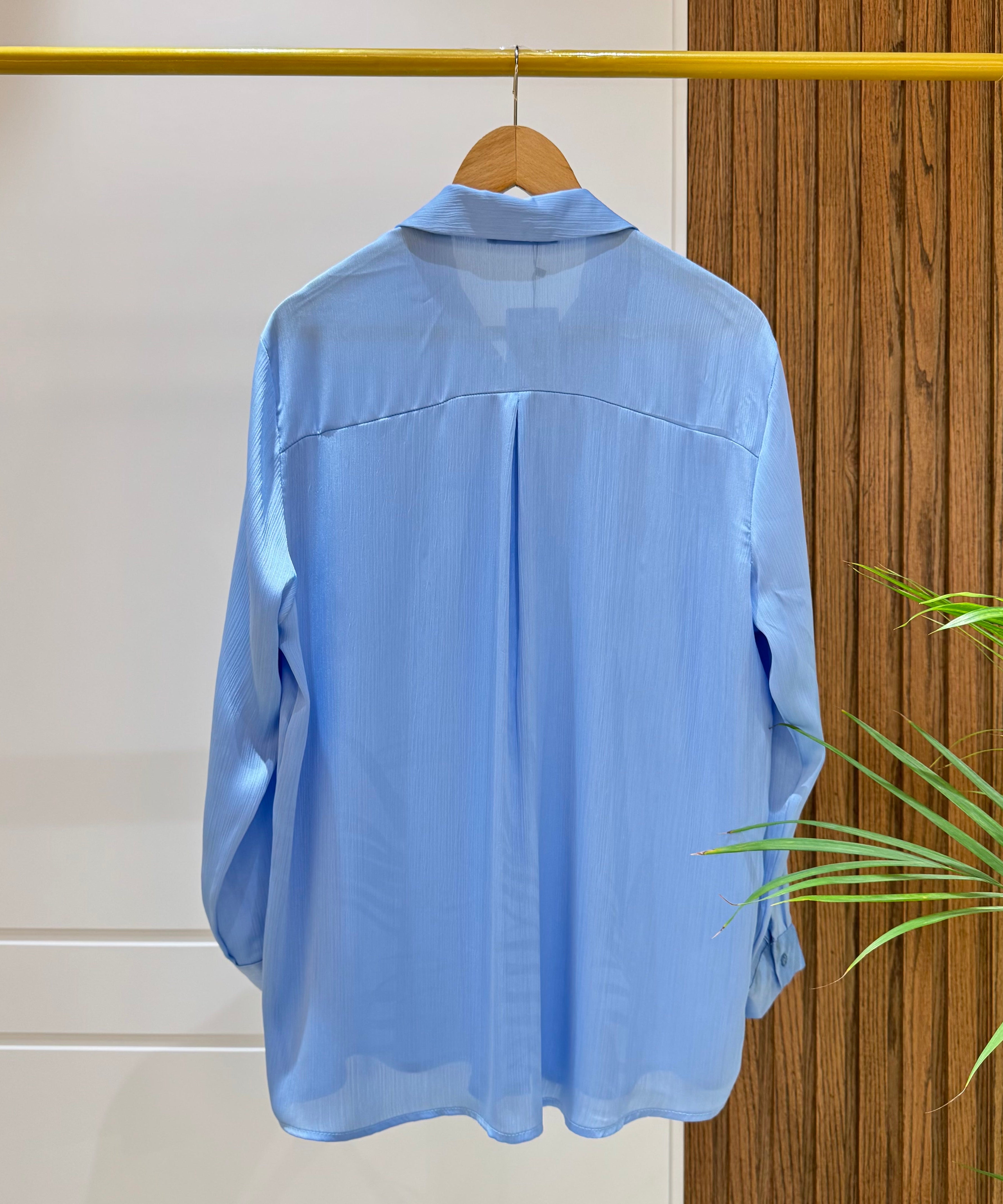 Shirt-satin-SKY BLUE