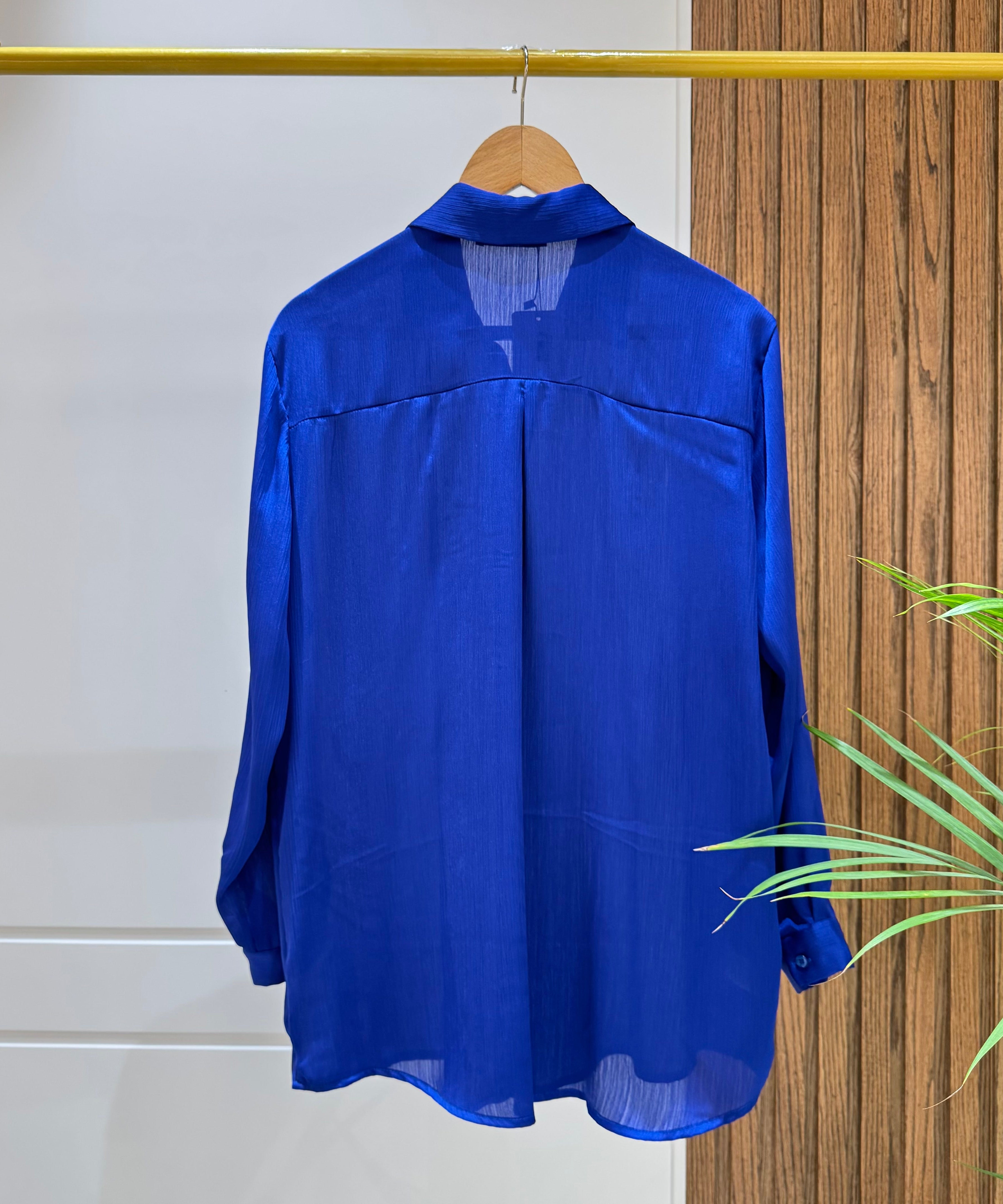 Shirt-satin-BLUE