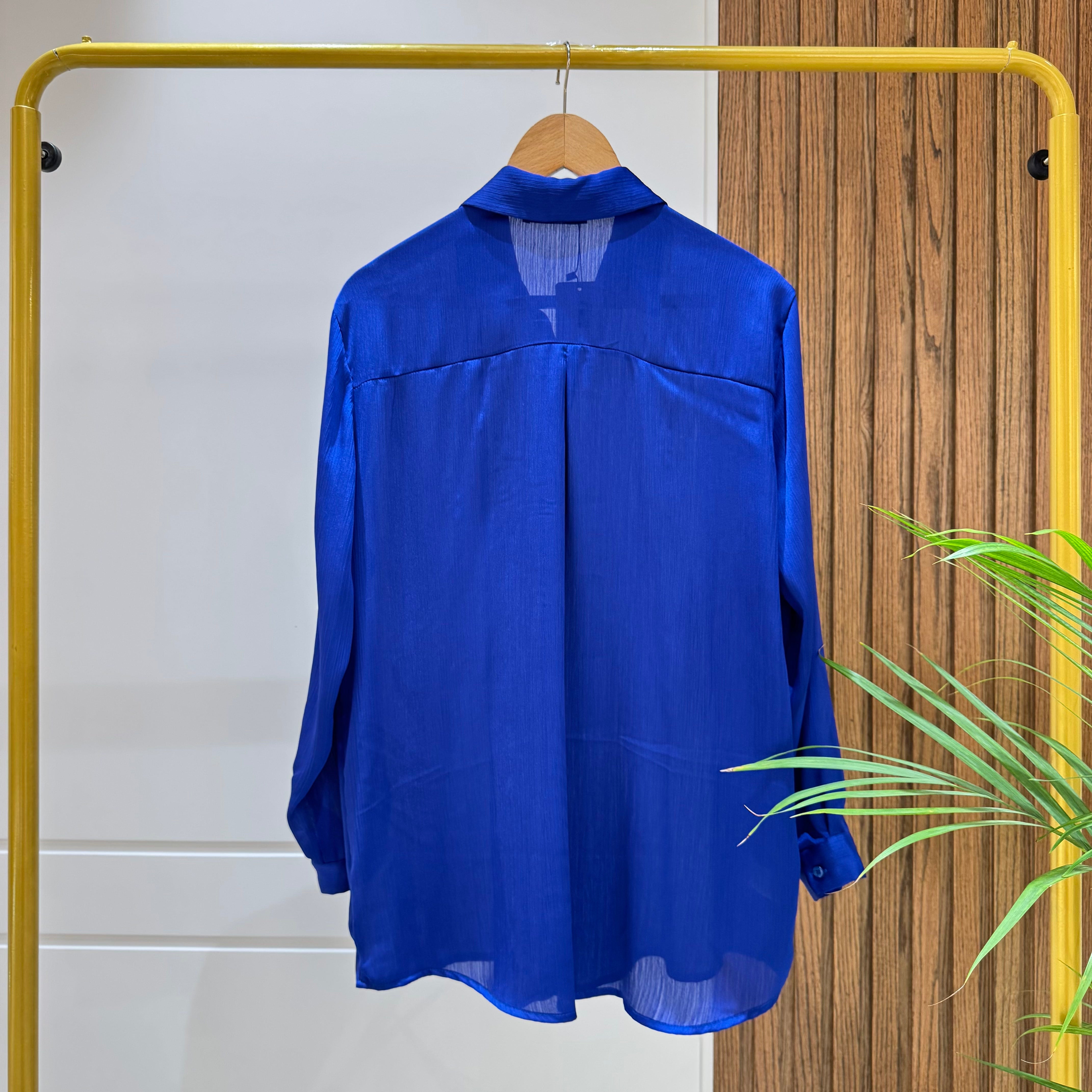 Shirt-satin-BLUE