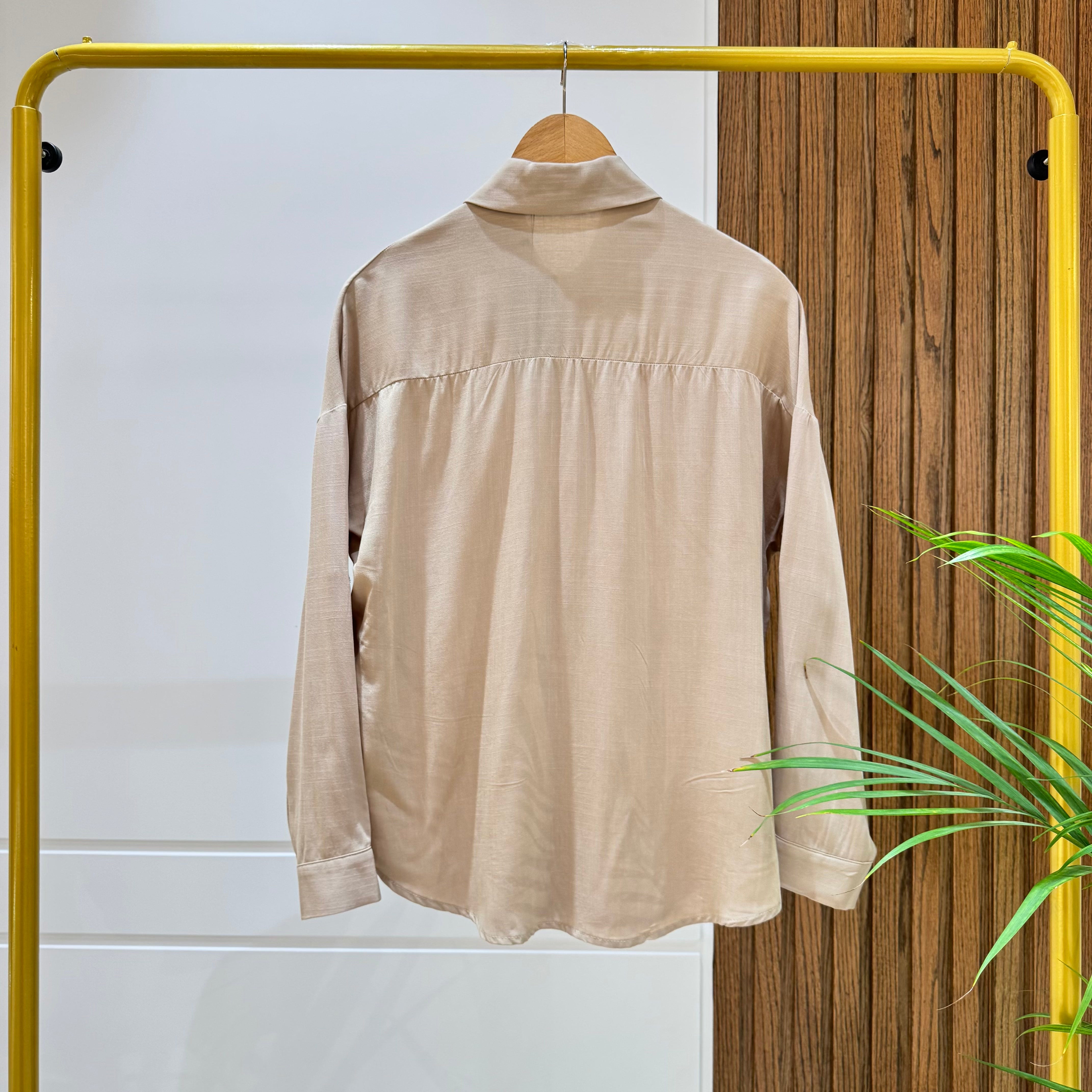 Shirt-Cotton Viscose-BEIGE