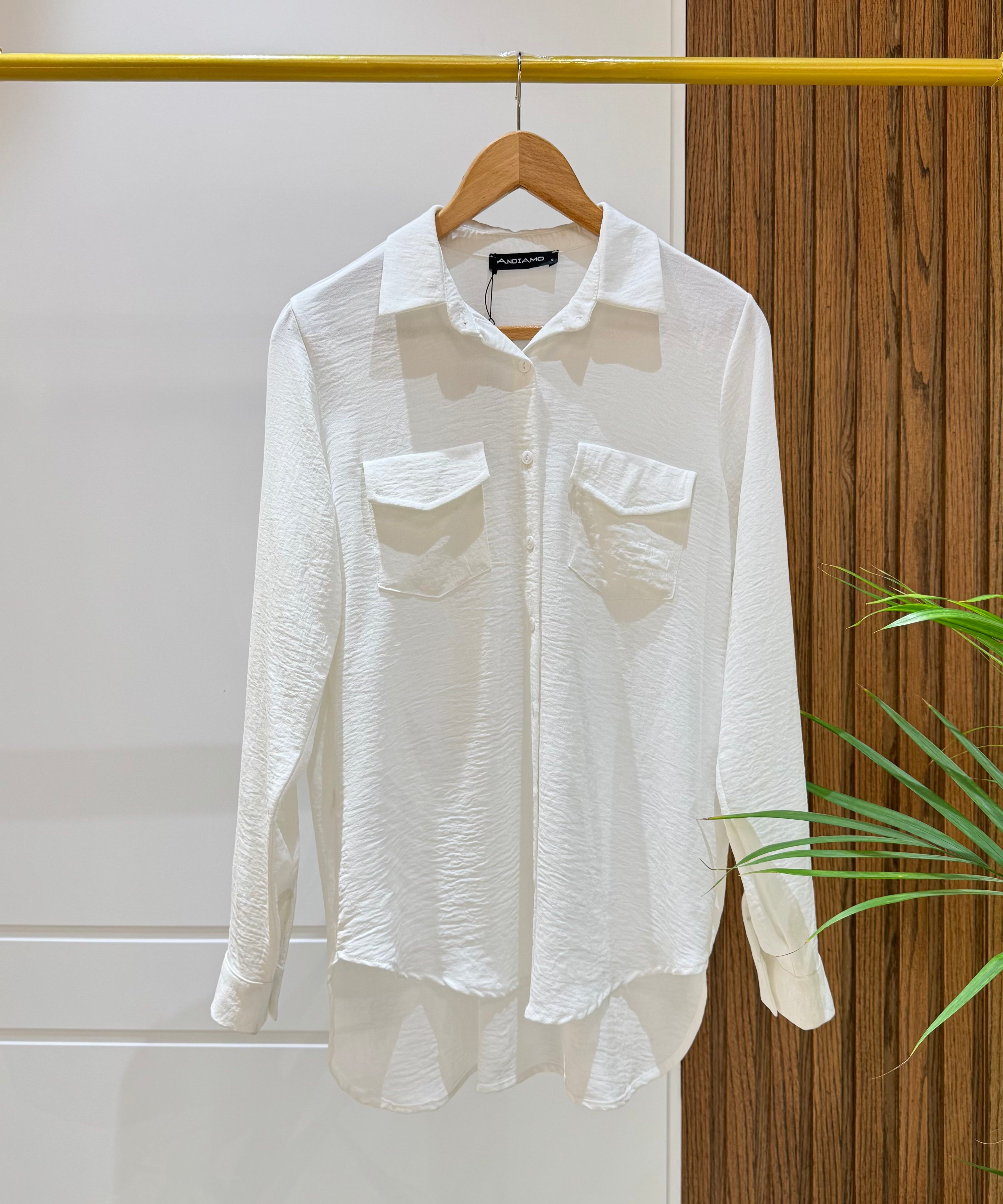Shirt-Cotton Viscose-WHITE