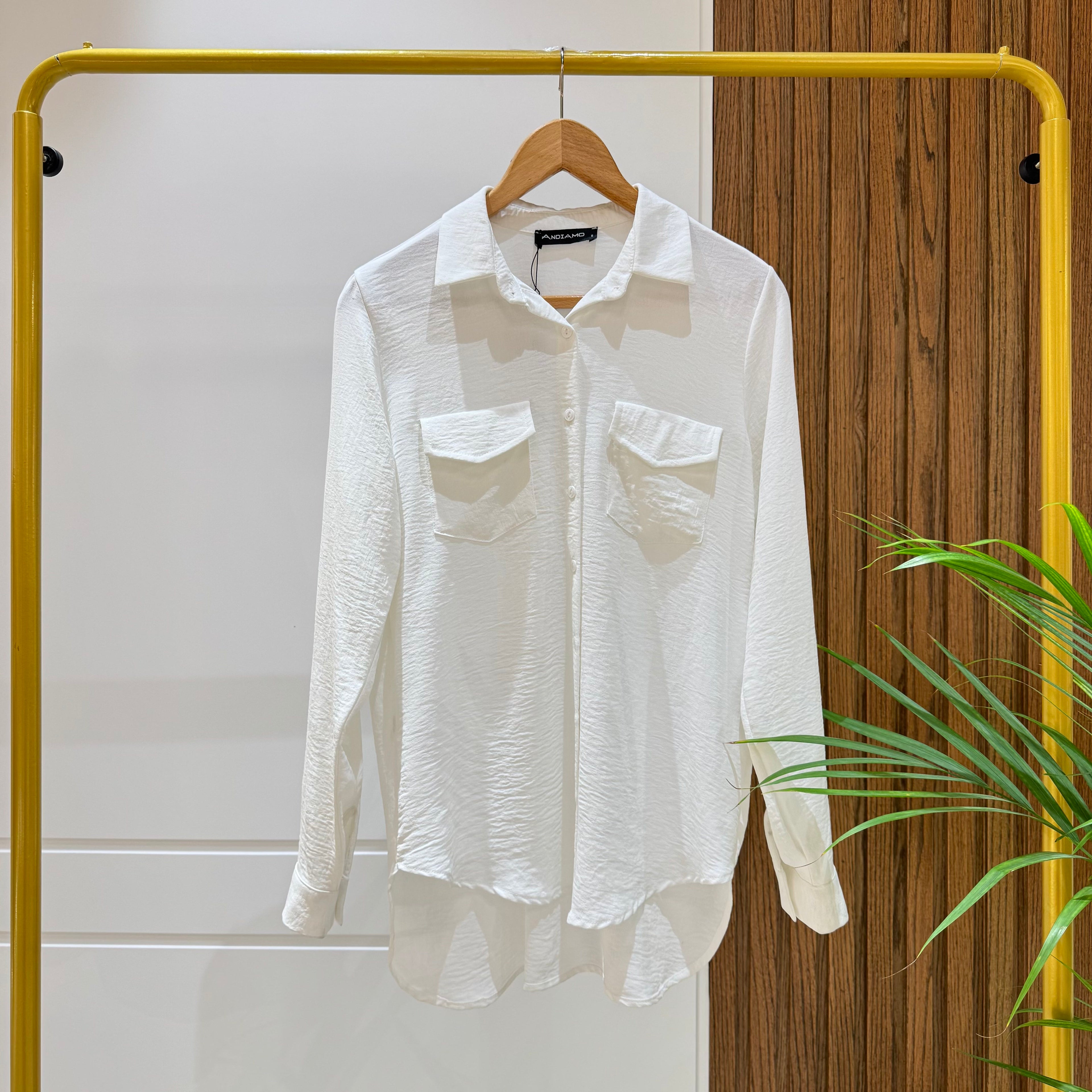 Shirt-Cotton Viscose-WHITE