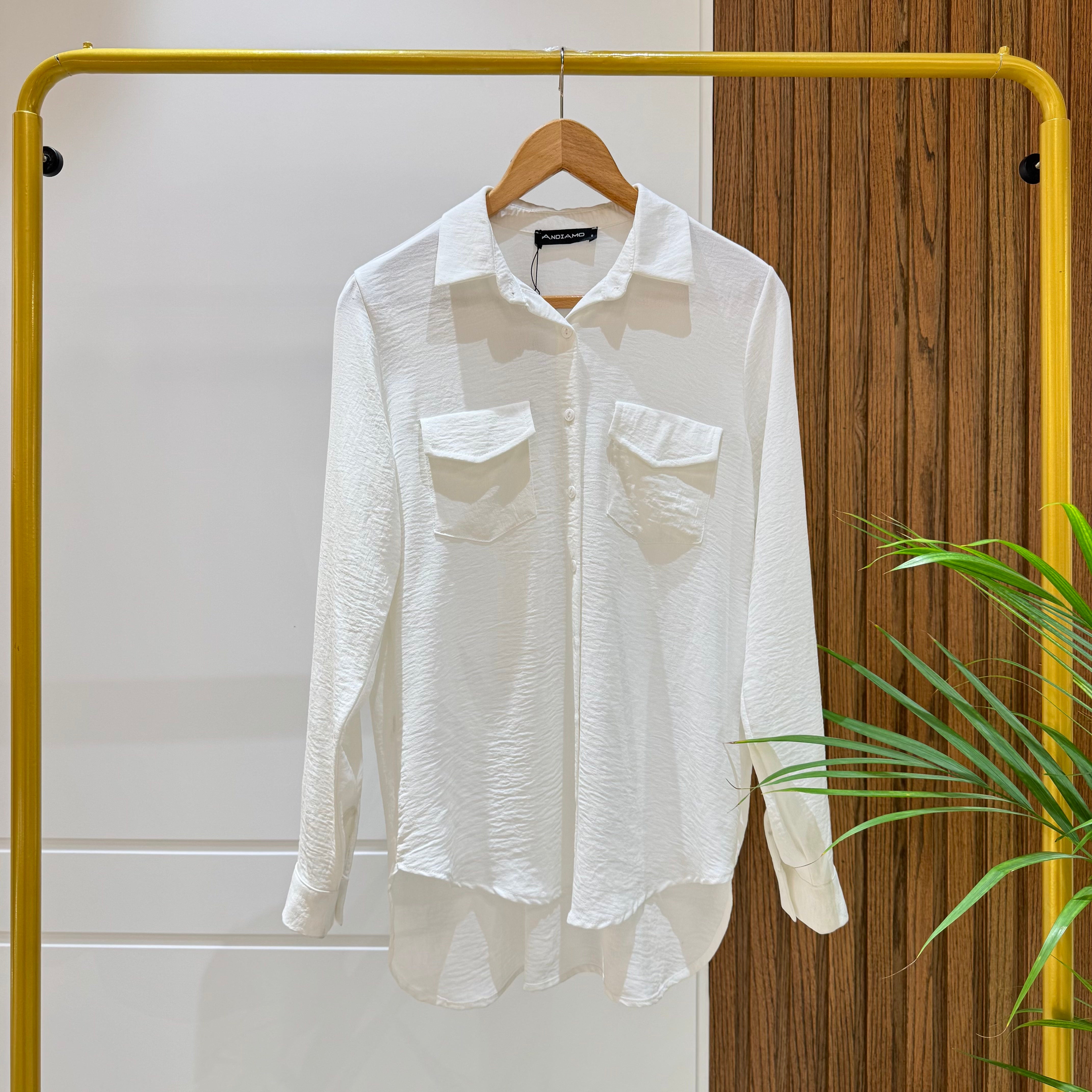 Shirt-Cotton Viscose-WHITE