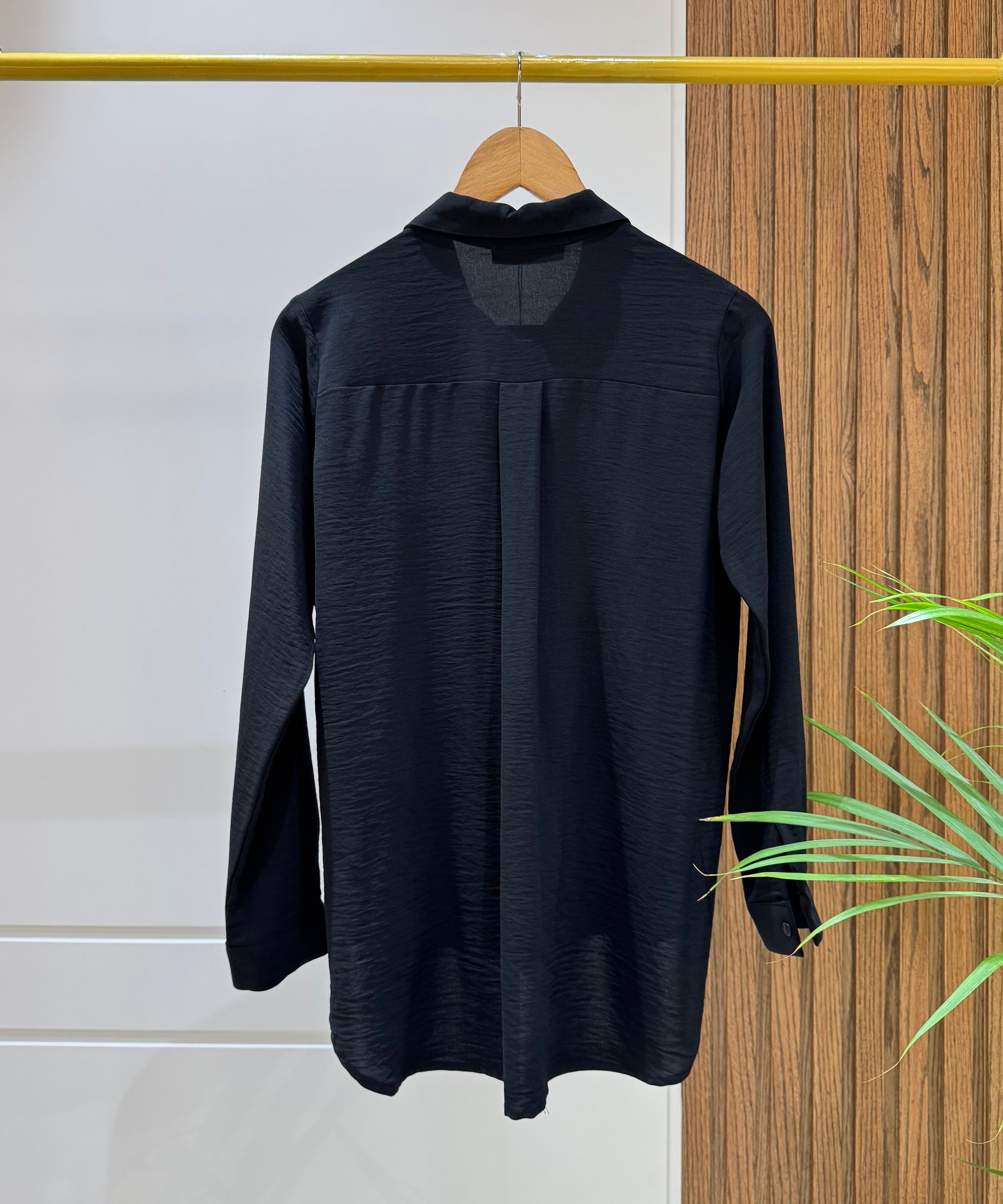 Shirt-Cotton Viscose-BLACK
