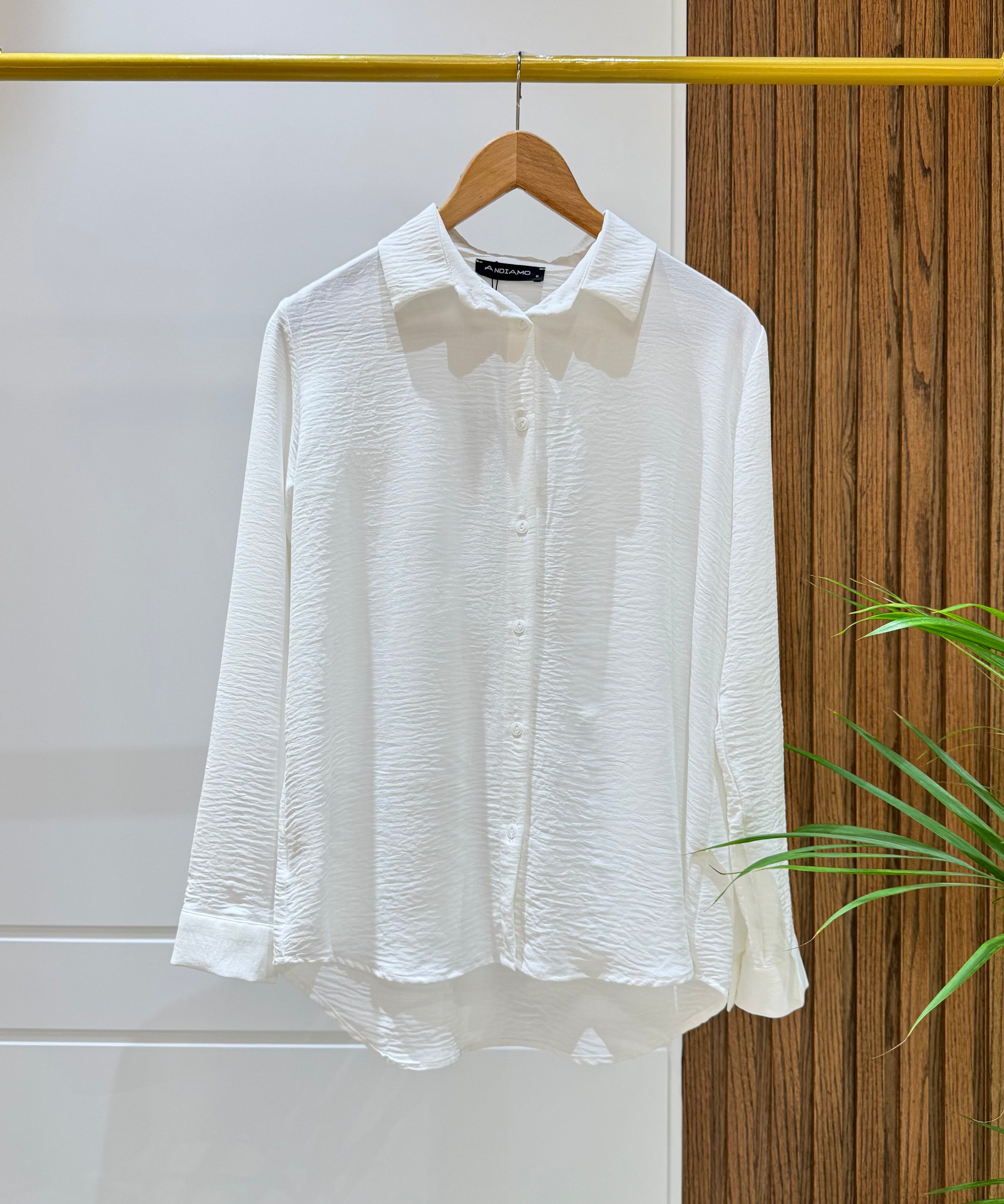 Shirt-Cotton Viscose-WHITE