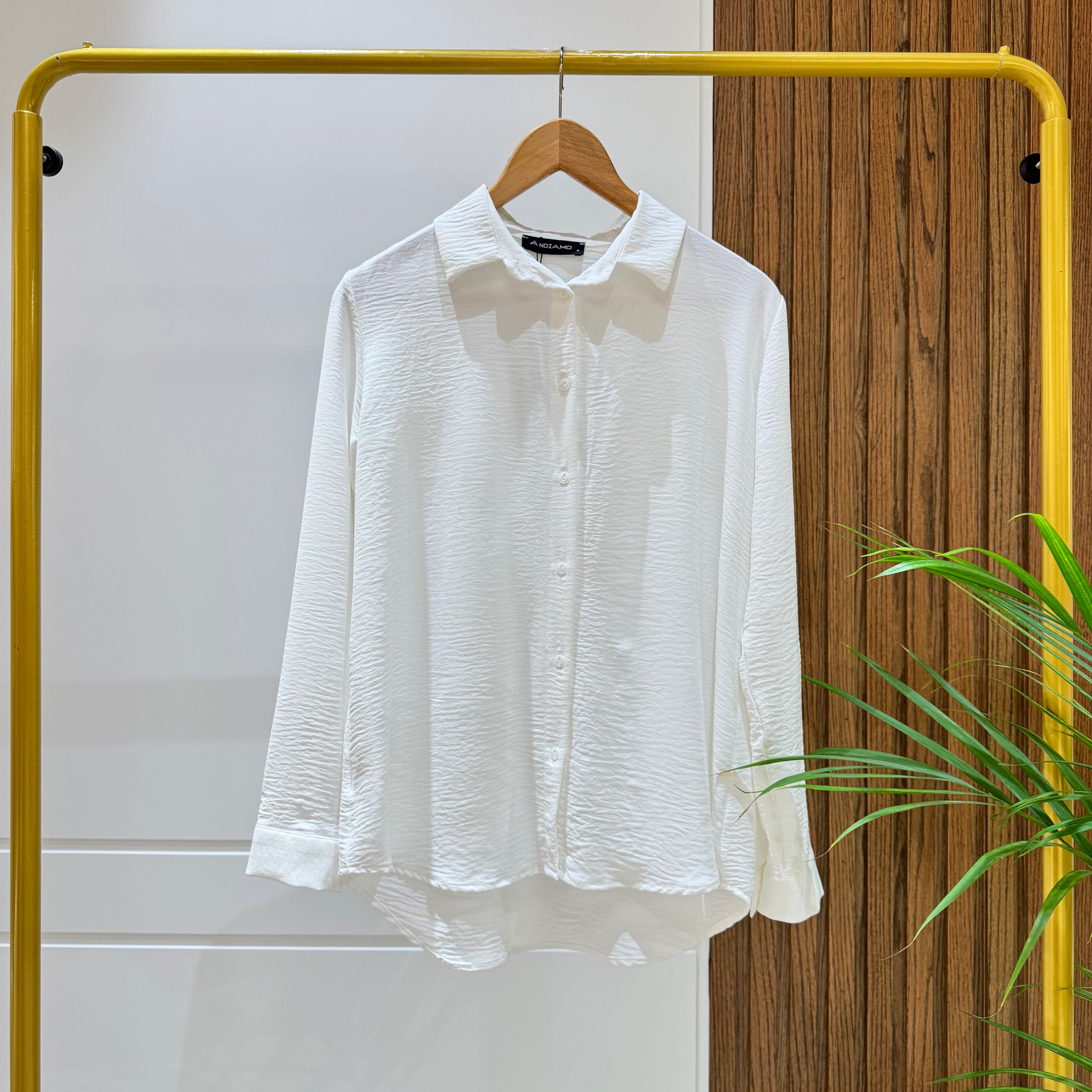 Shirt-Cotton Viscose-WHITE