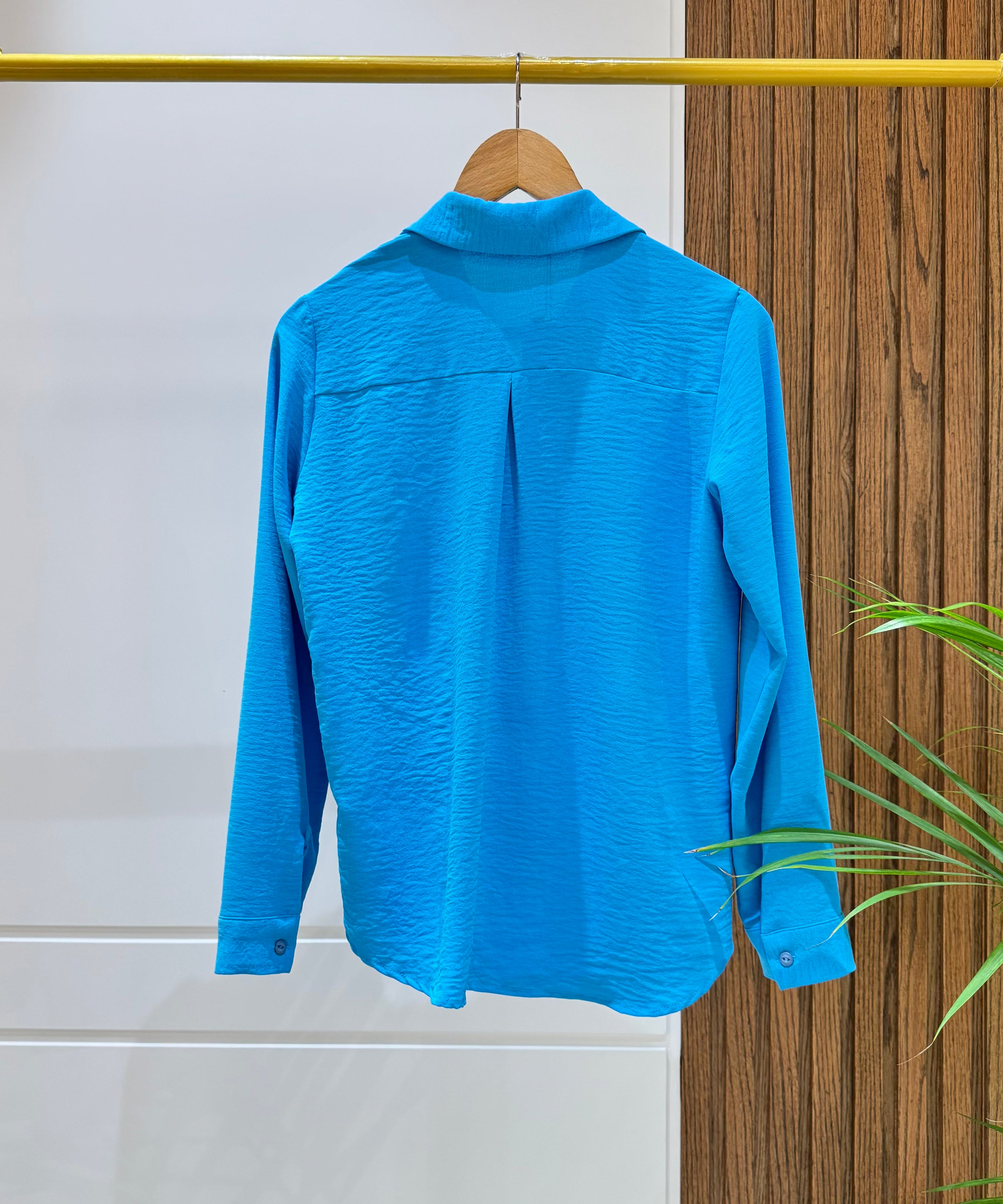 Shirt-Cotton Viscose-BLUE