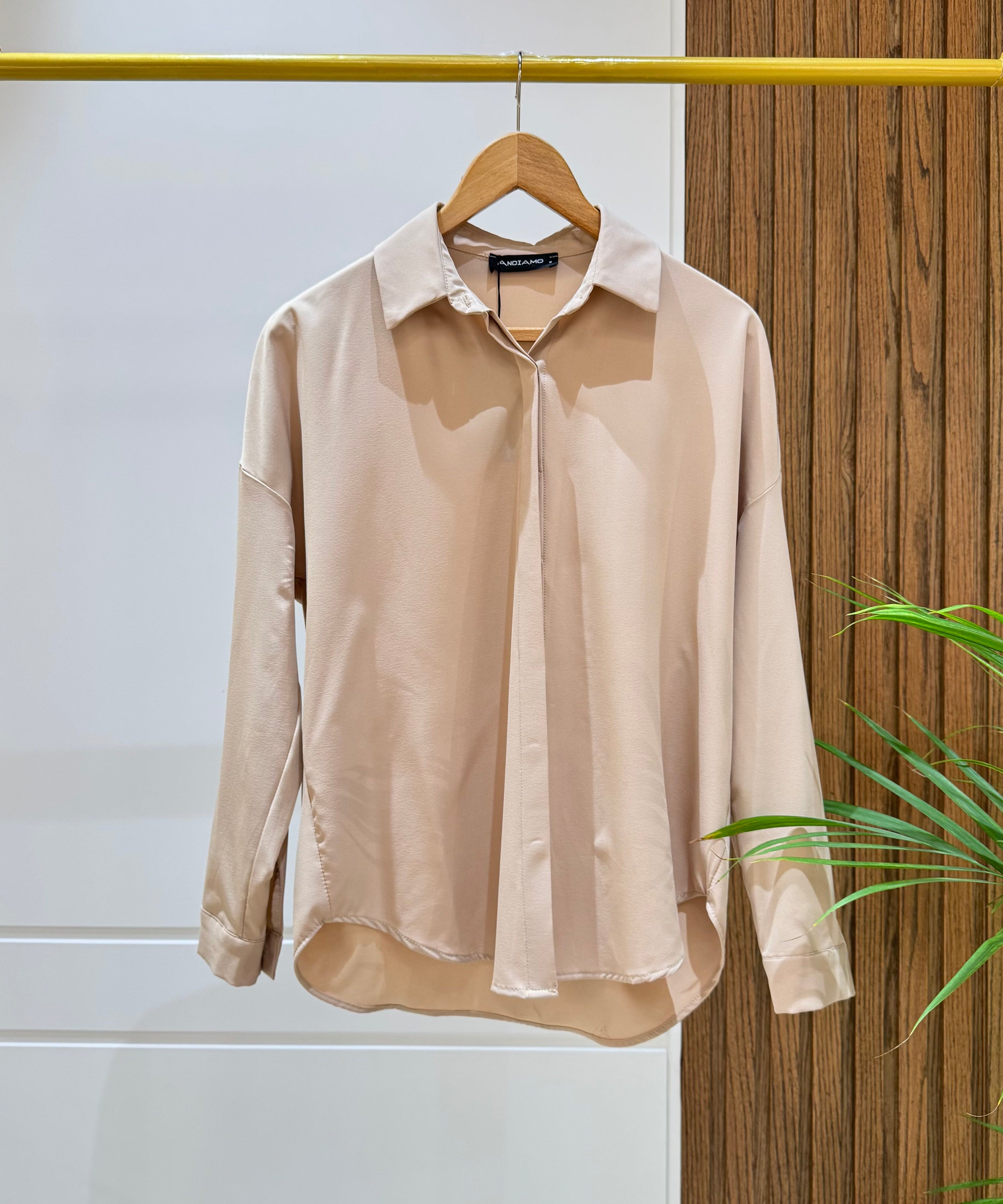 Shirt-Cotton Viscose-BEIGE