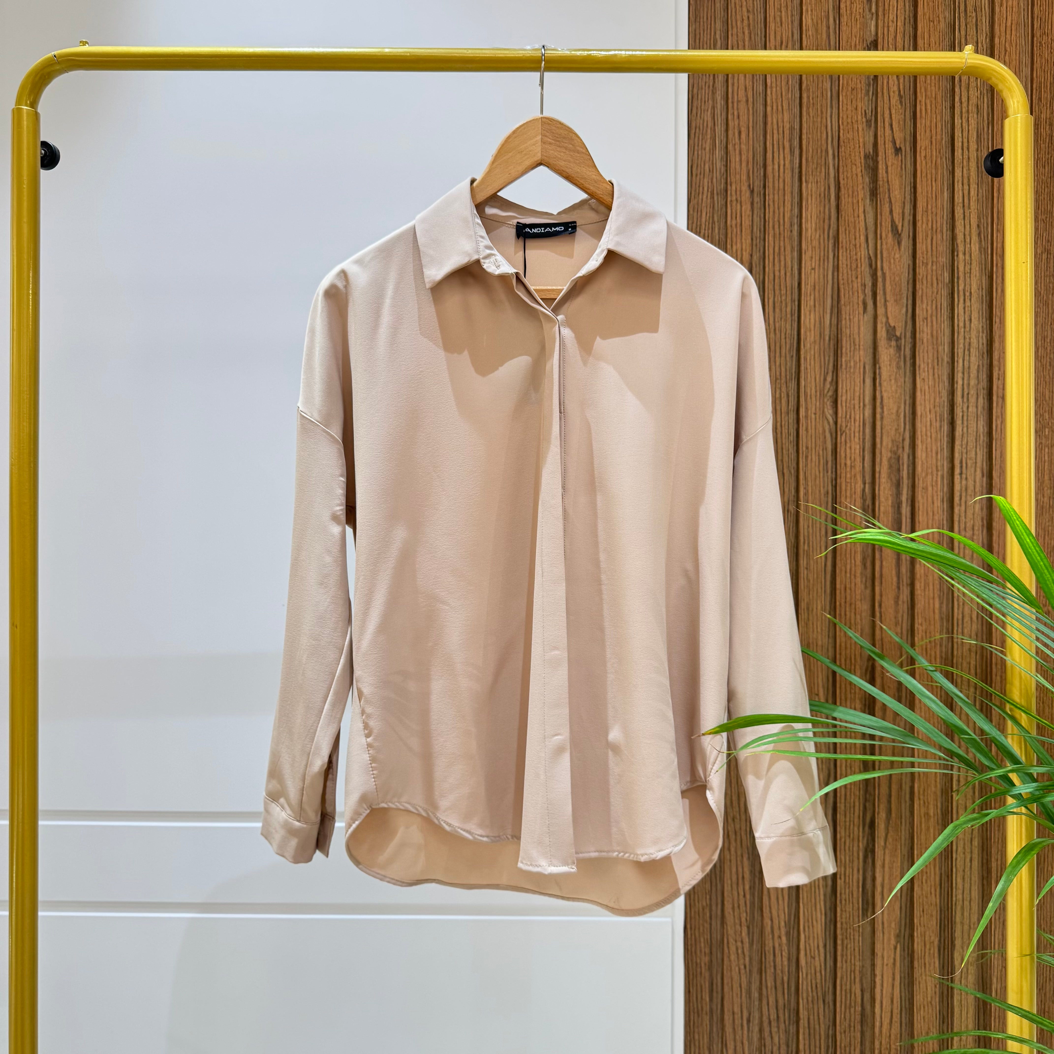 Shirt-Cotton Viscose-BEIGE
