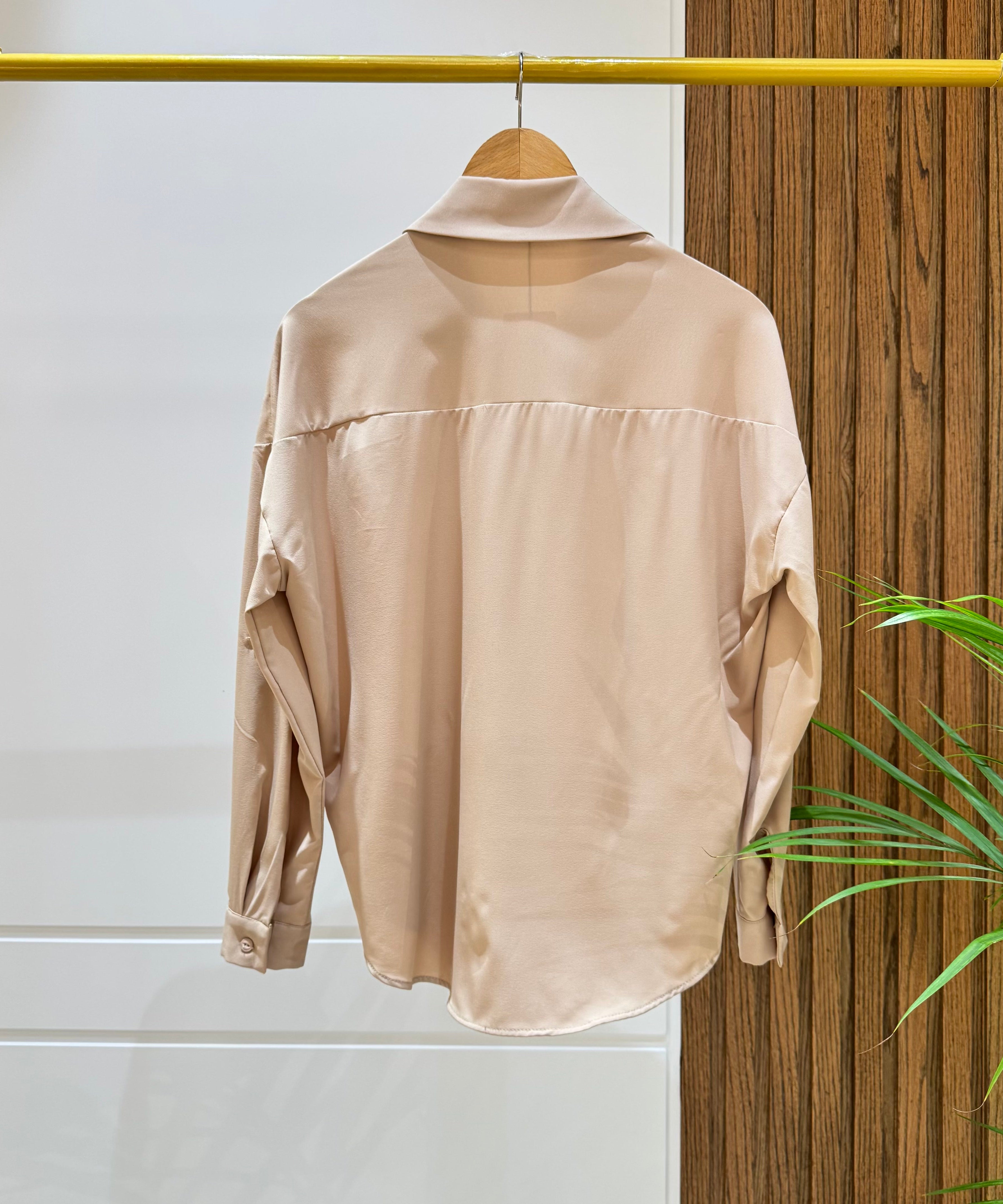 Shirt-Cotton Viscose-BEIGE