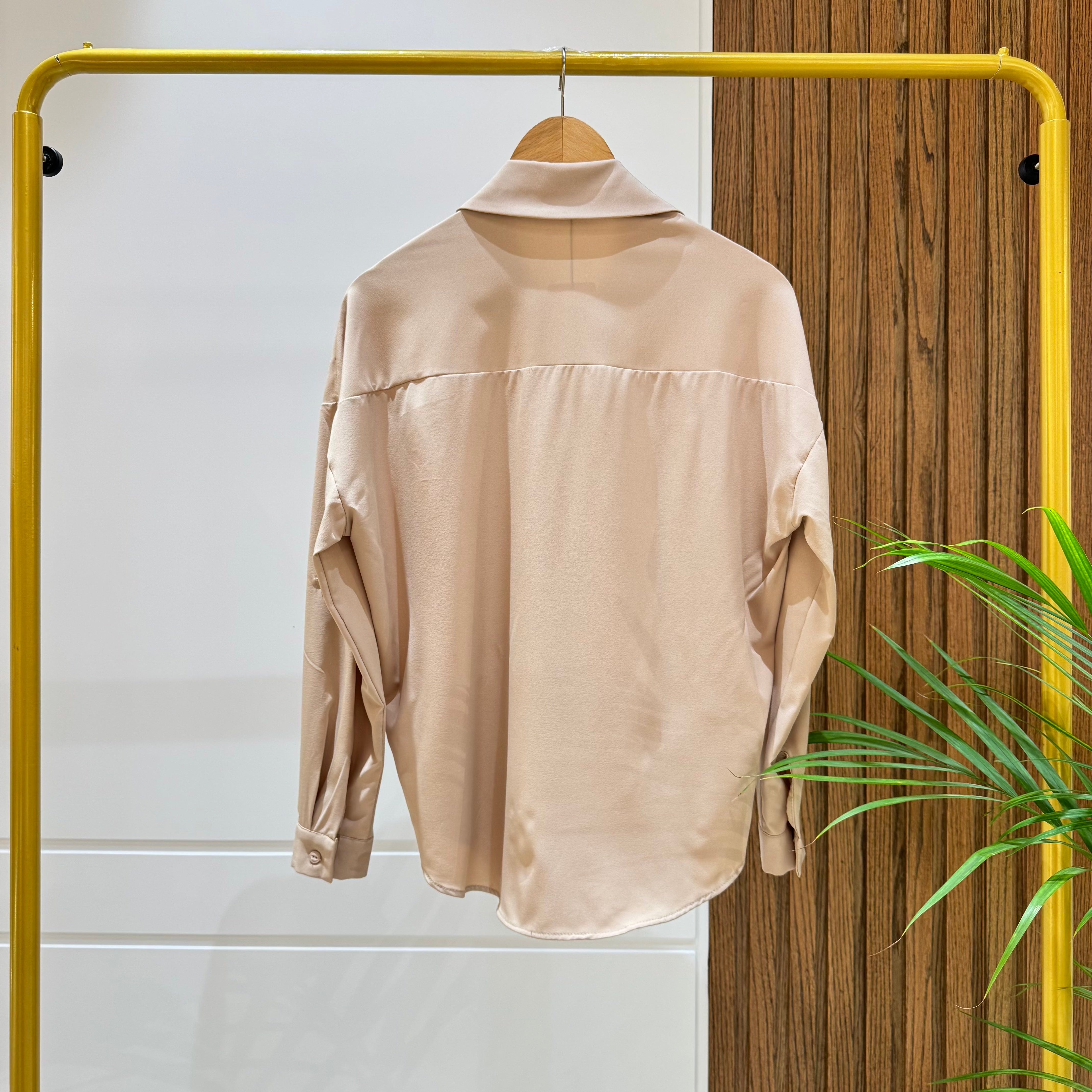 Shirt-Cotton Viscose-BEIGE