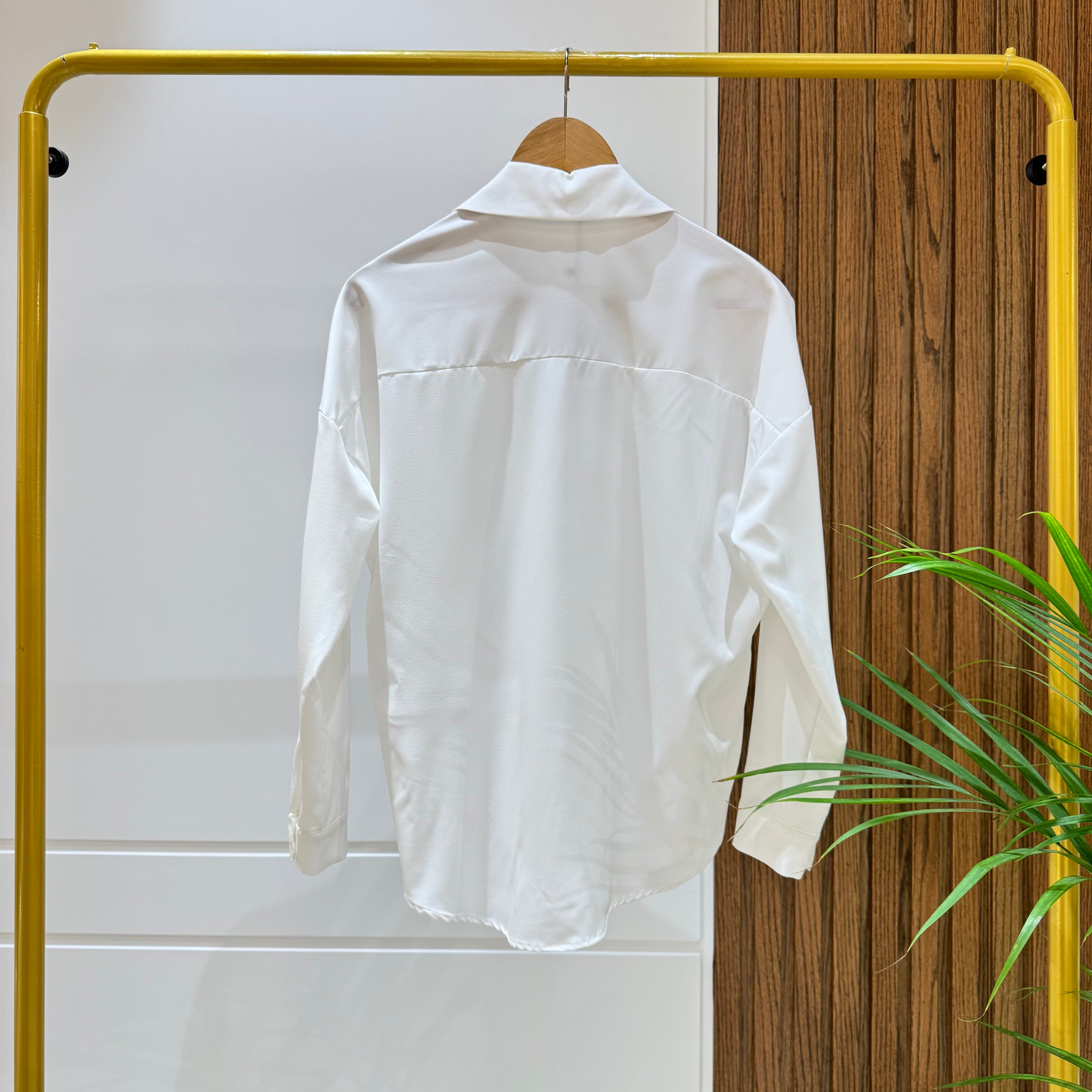 Shirt-Cotton Viscose-WHITE