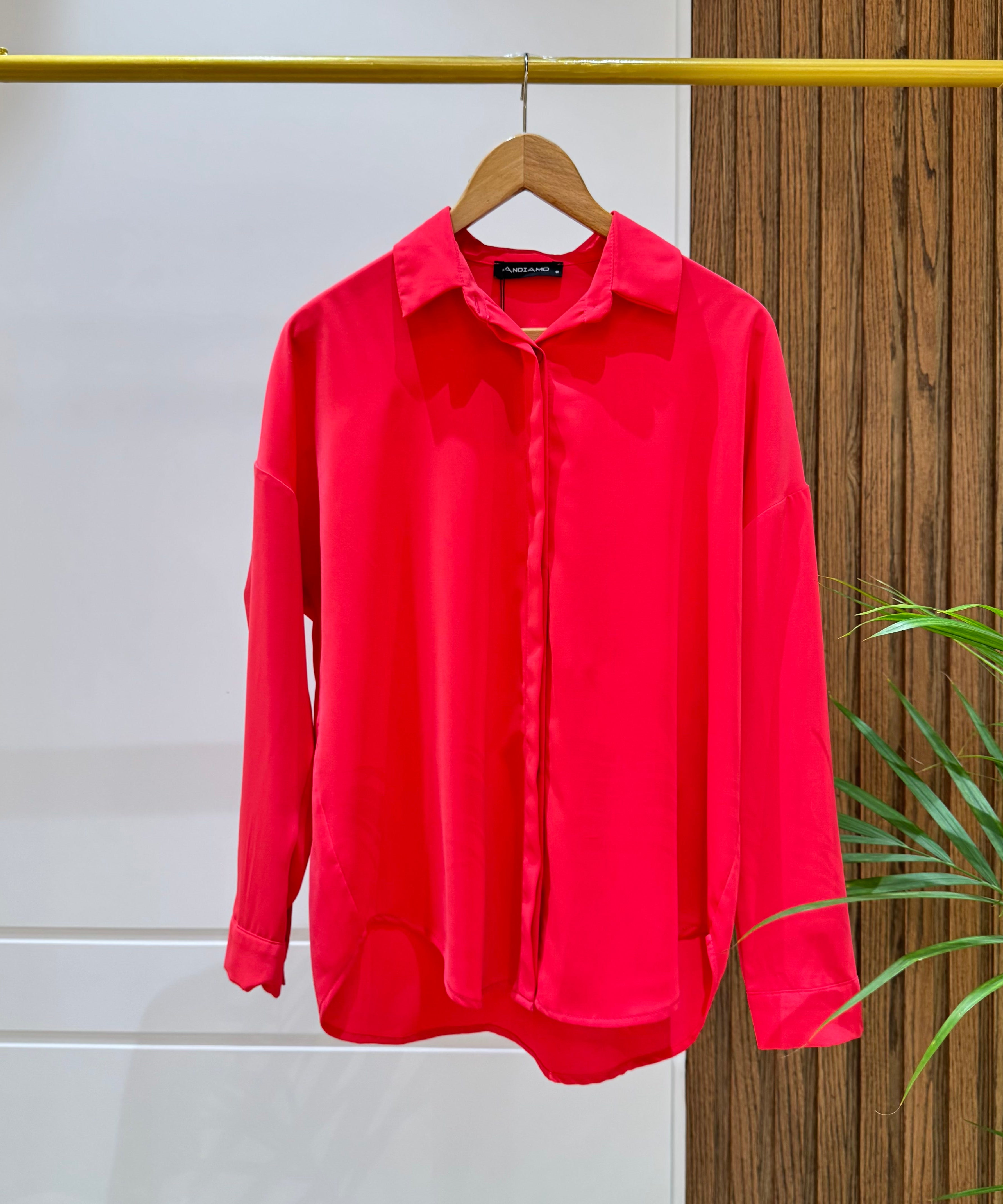 Shirt-Cotton Viscose-FUCHSIA