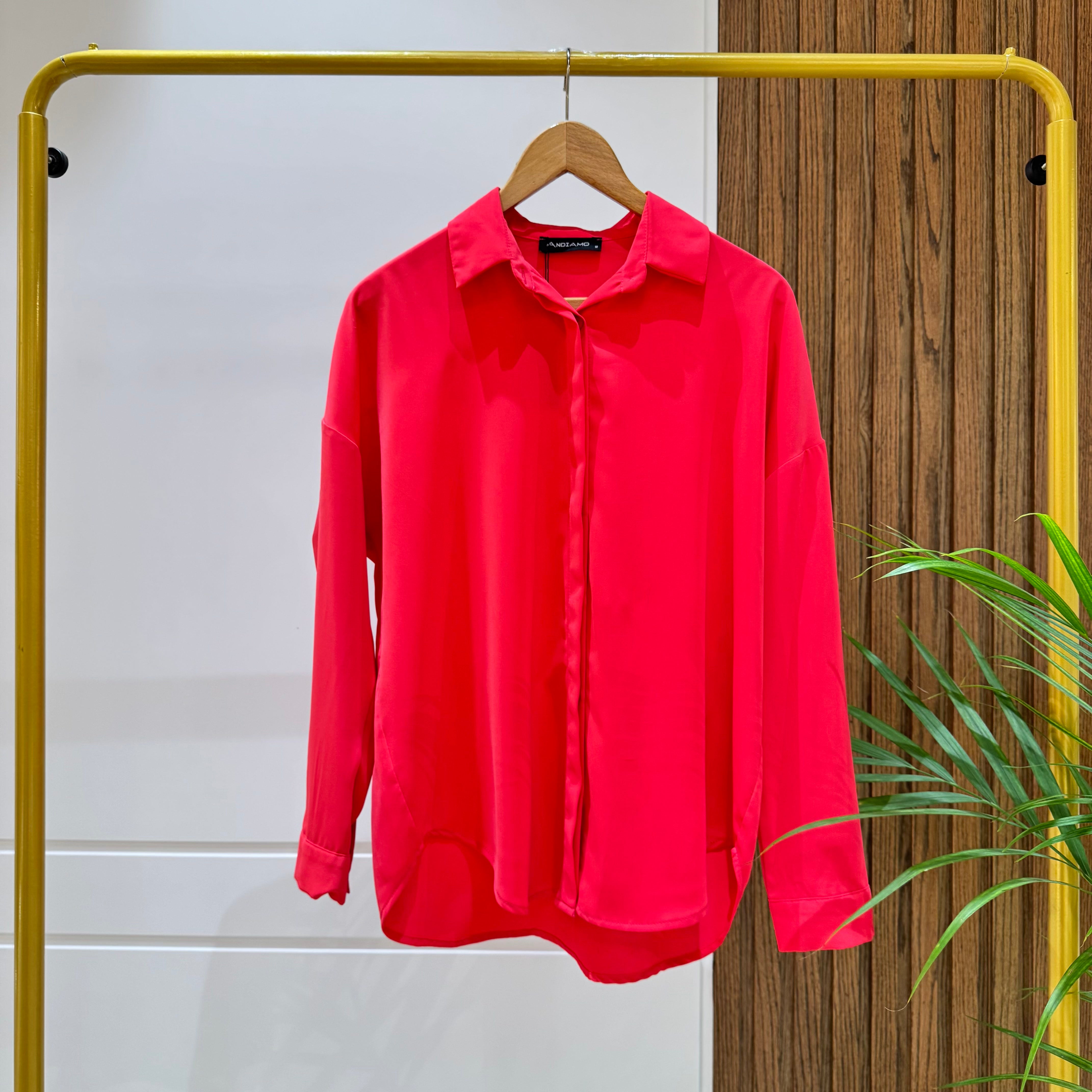 Shirt-Cotton Viscose-FUCHSIA