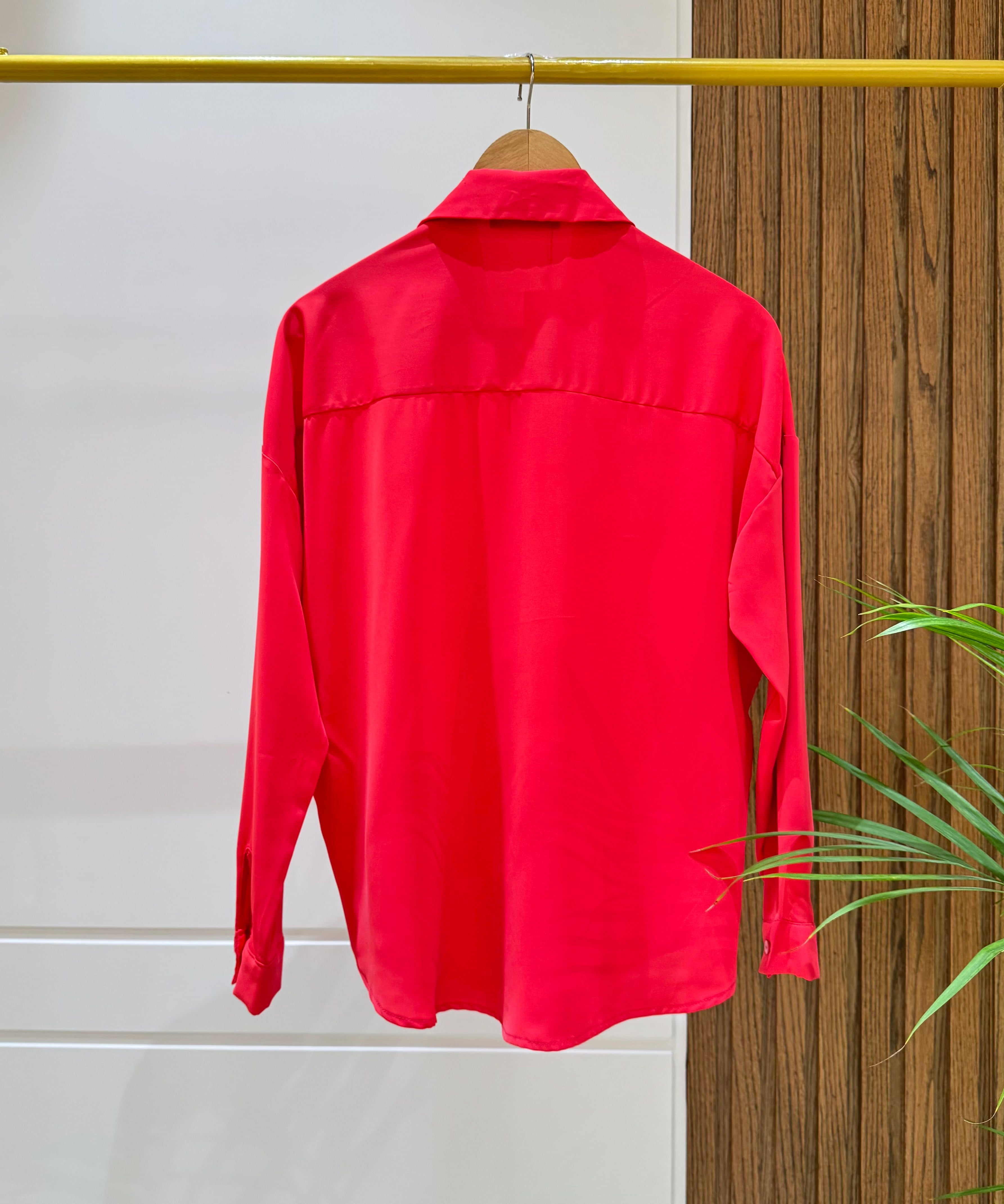 Shirt-Cotton Viscose-FUCHSIA