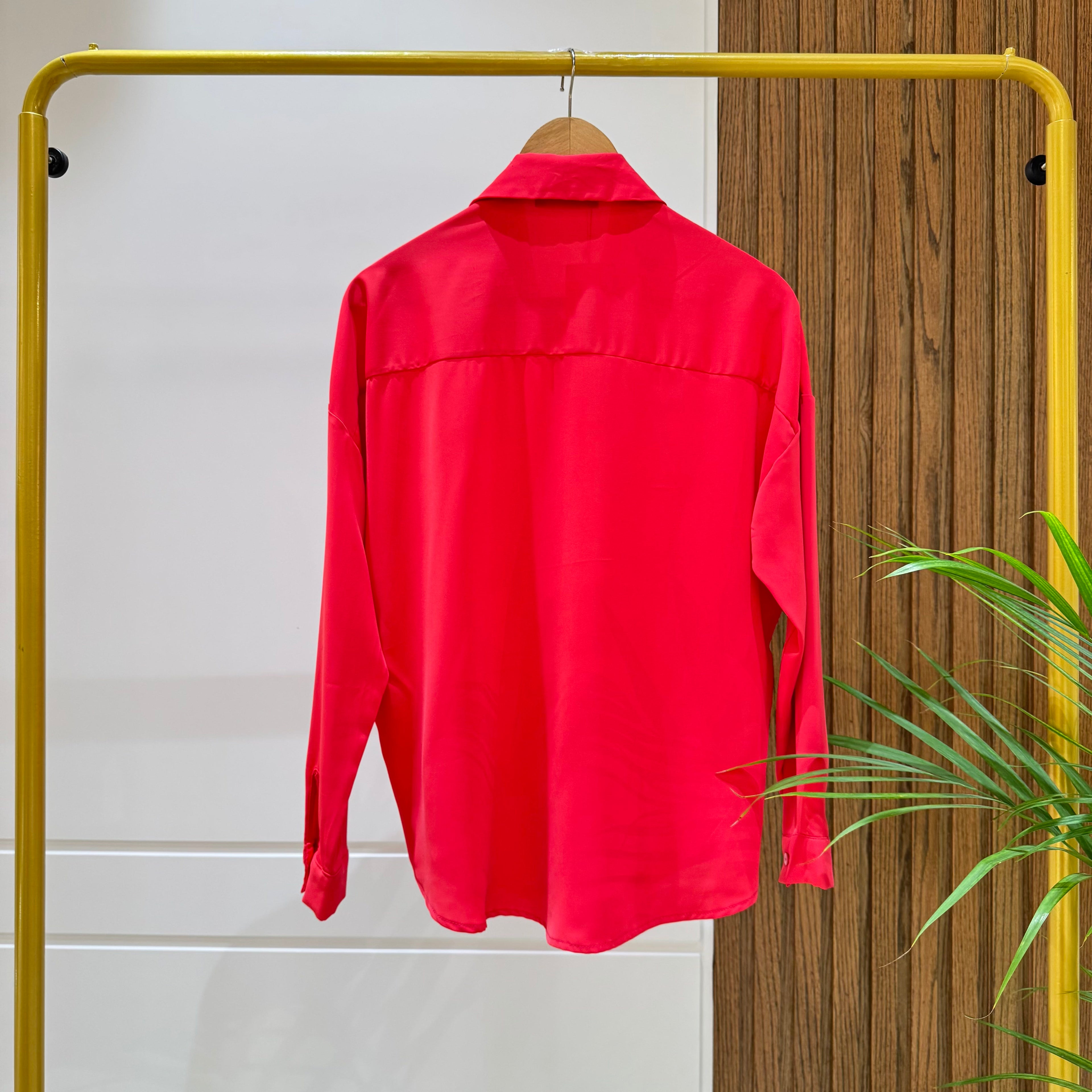 Shirt-Cotton Viscose-FUCHSIA