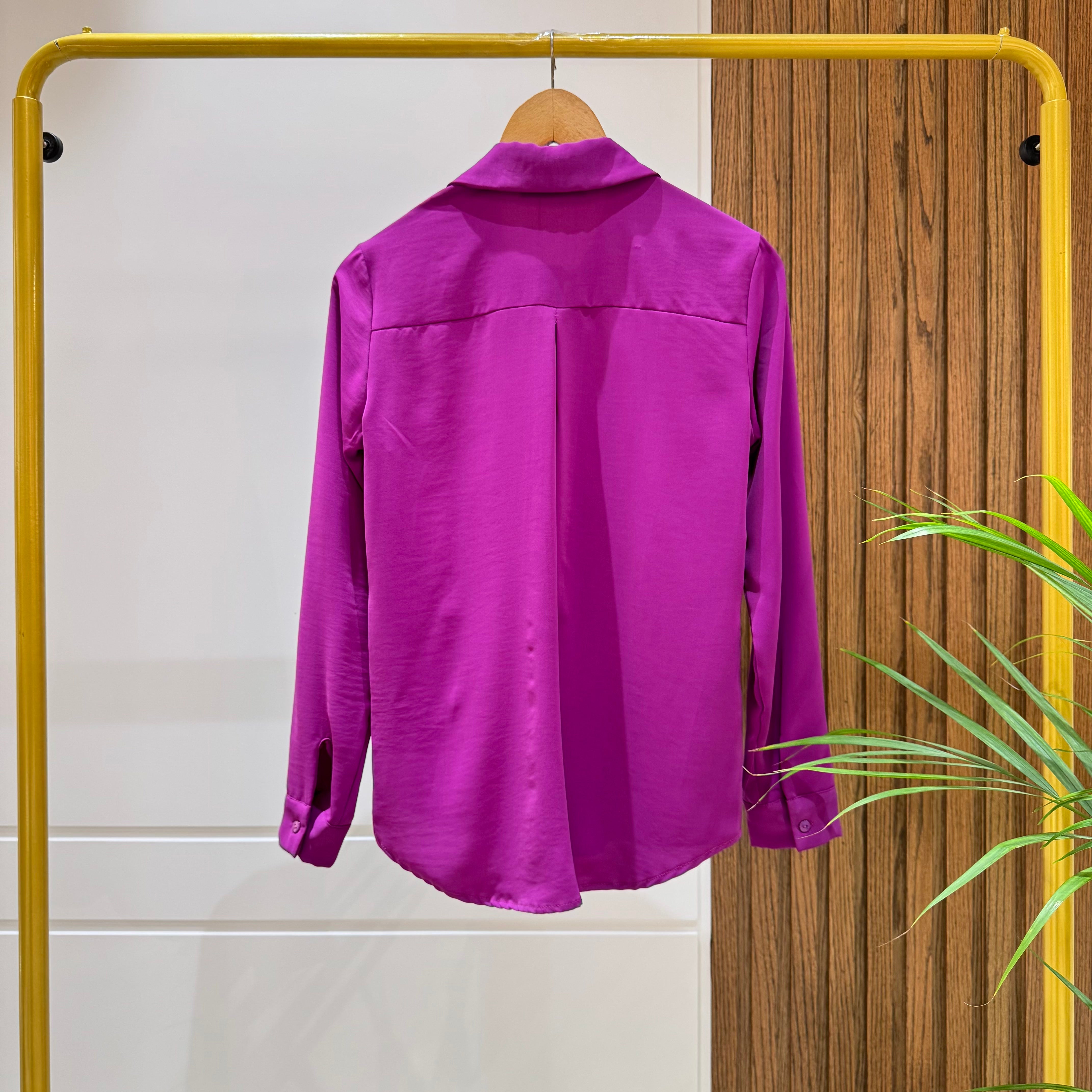 Shirt-Cotton Viscose-FUCHSIA