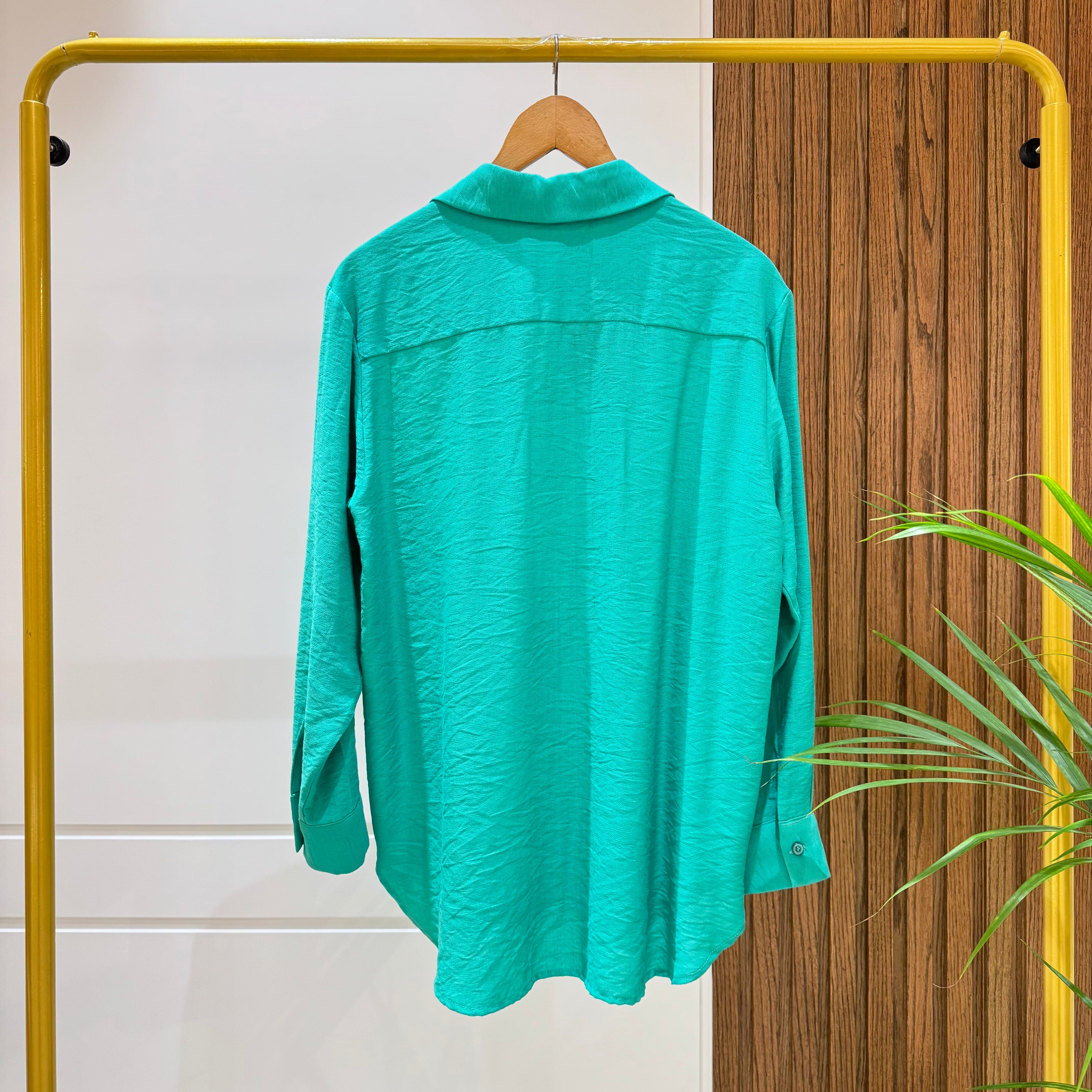 Shirt-Cotton Viscose-GREEN