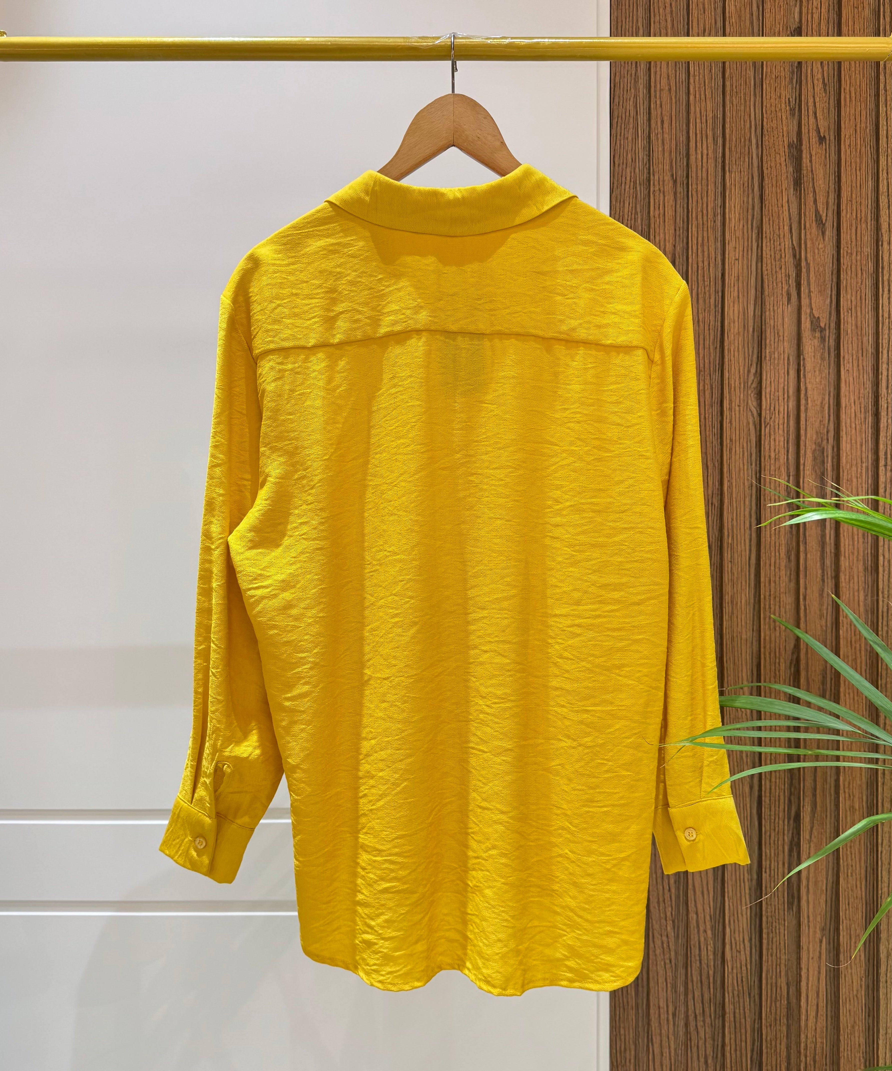 Shirt-Cotton Viscose-YELLOW