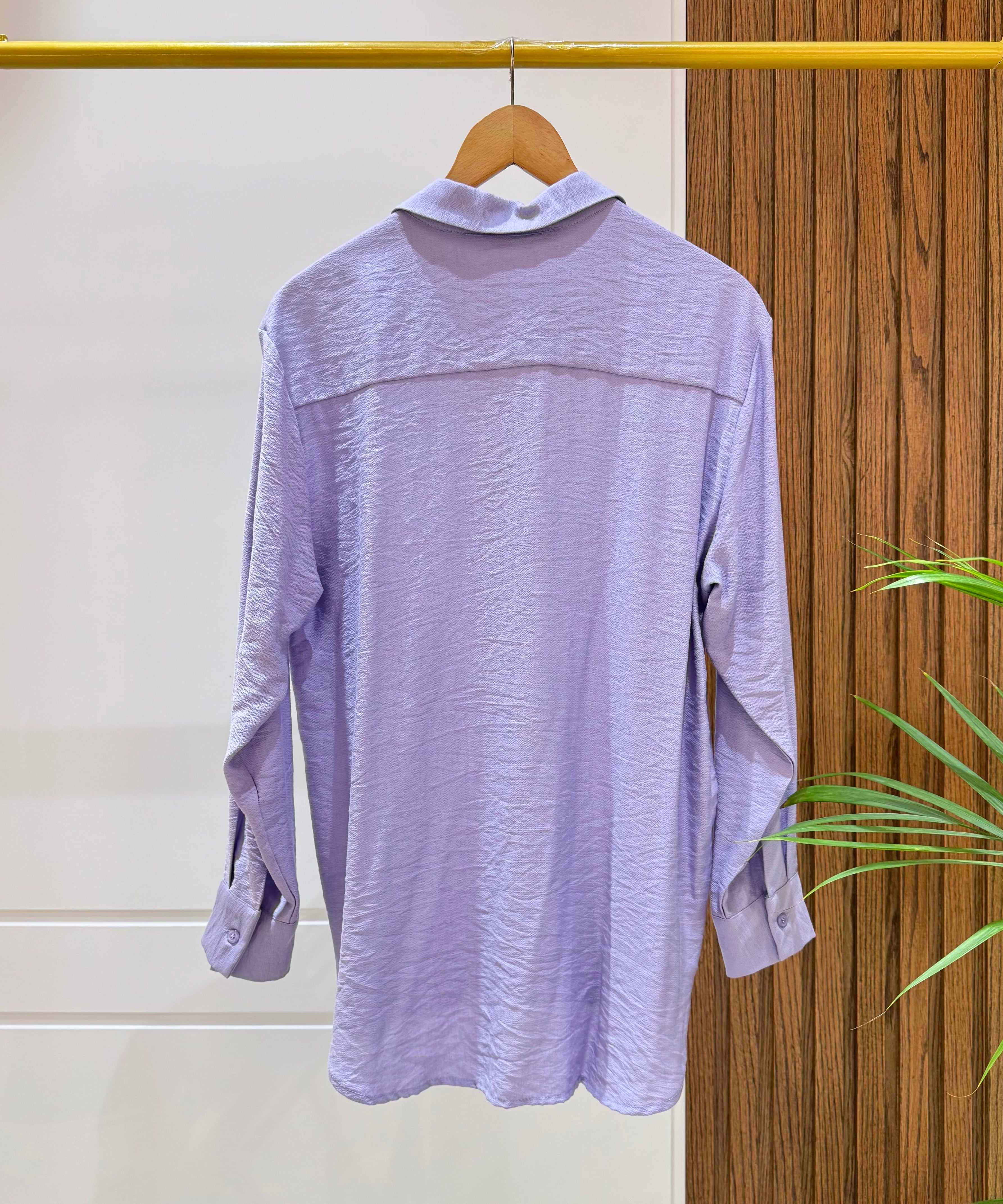 Shirt-Cotton Viscose-LAVANDER