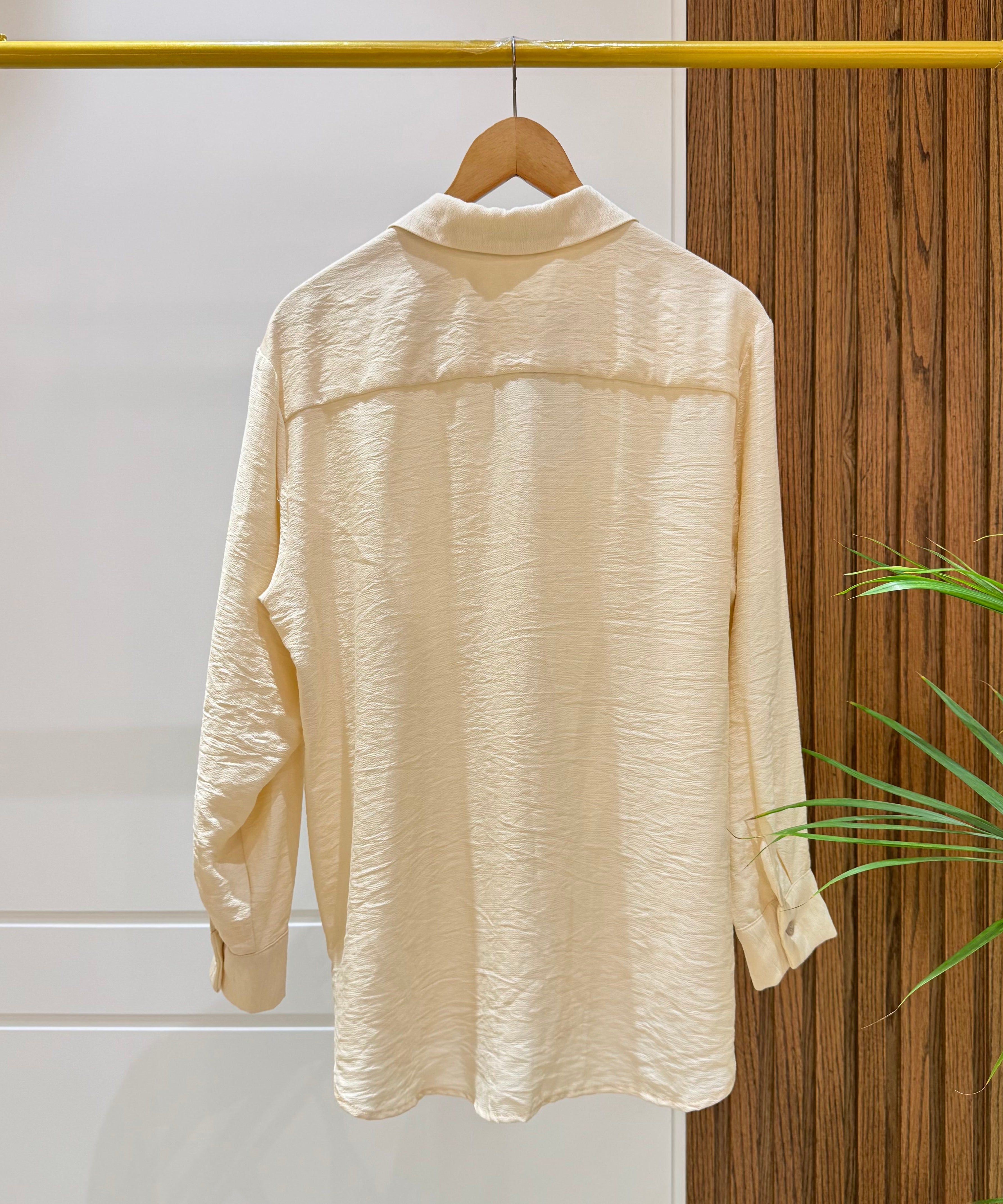 Shirt-Cotton Viscose-BEIGE