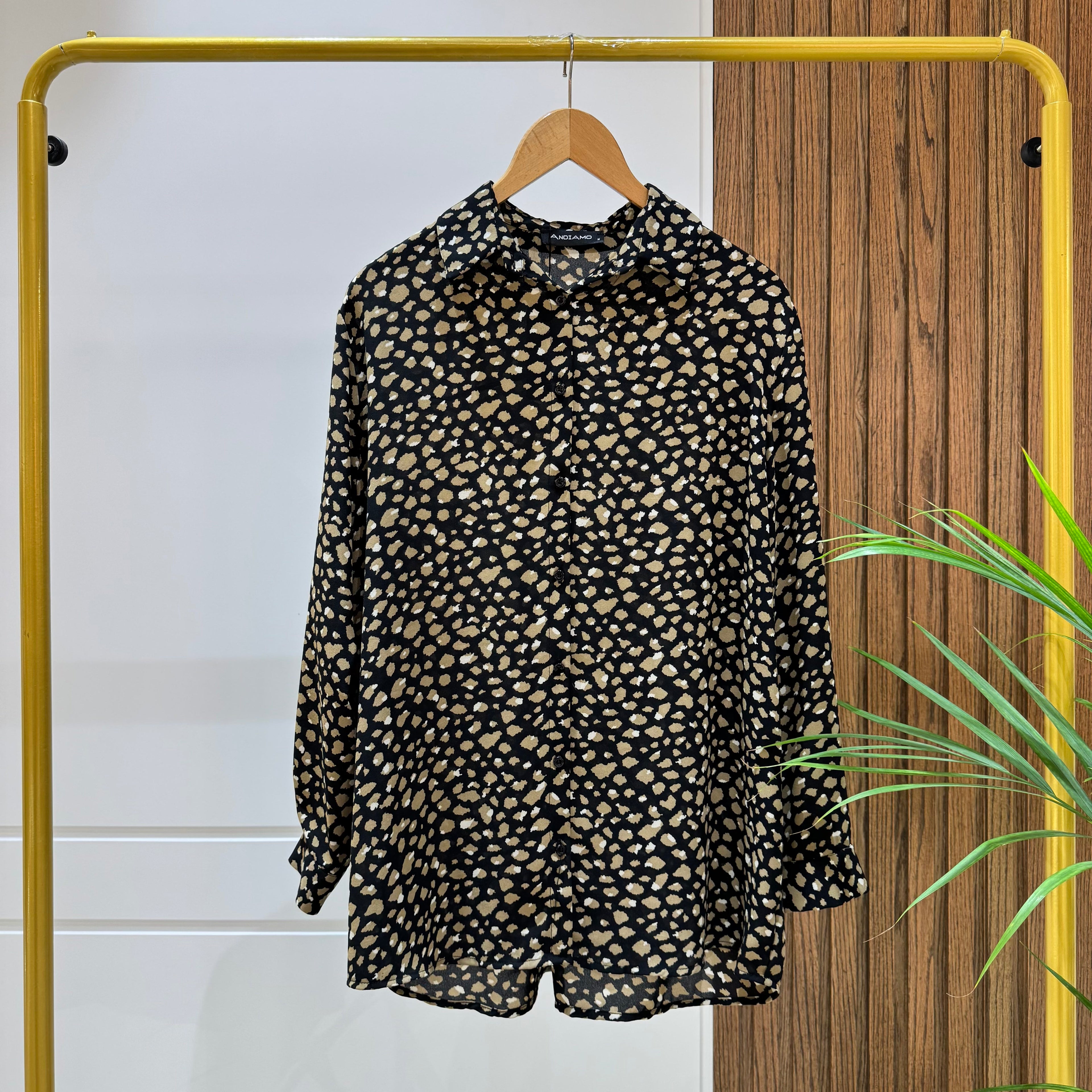 Shirt-Chiffon Crepe-CAFEE